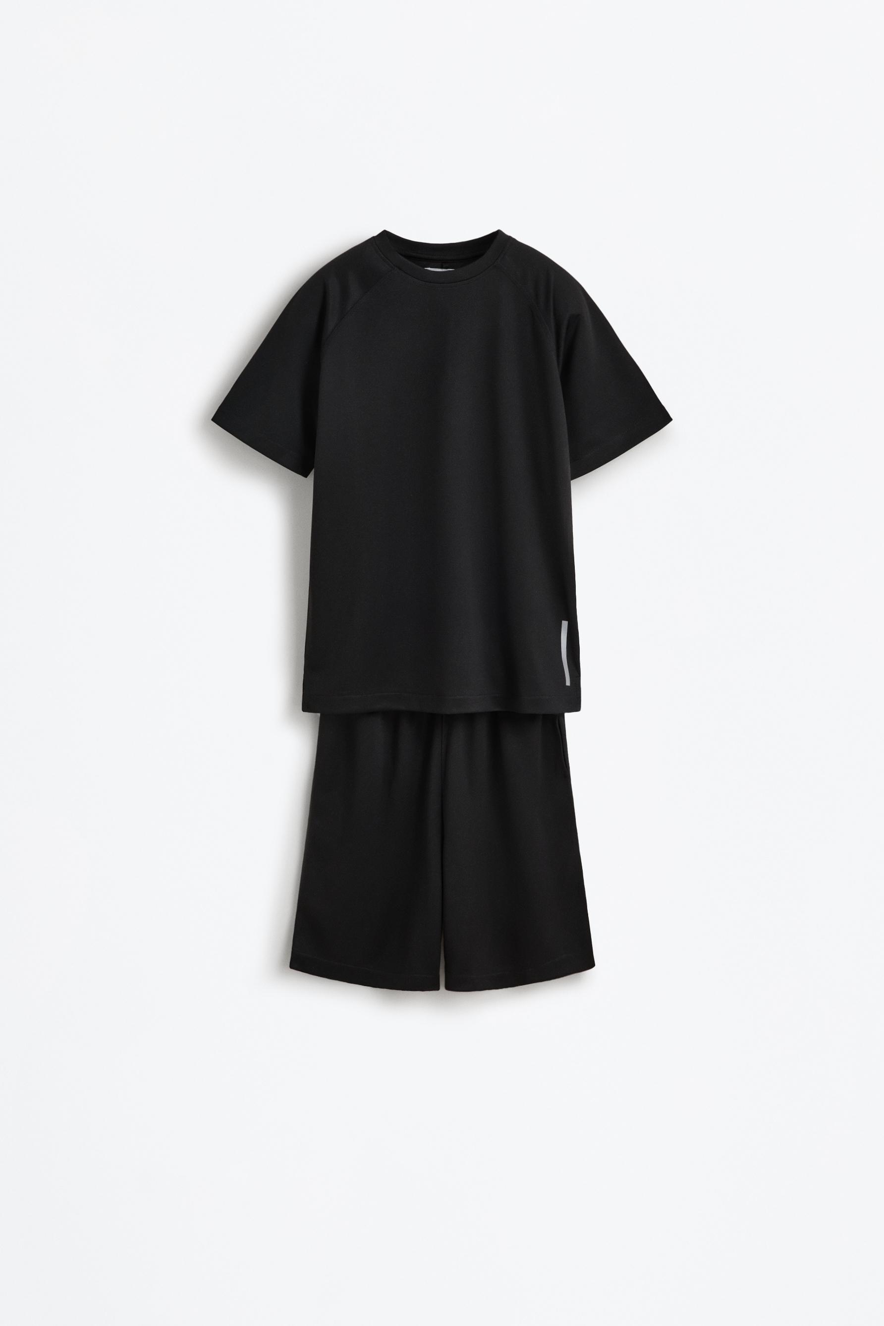 Short sports co-ord — BLACK