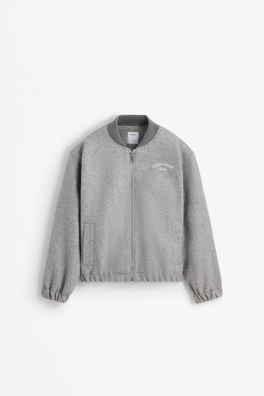Cazadora bomber de paño