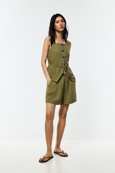 Rustic Bermuda shorts — MEDIUM KHAKI 2