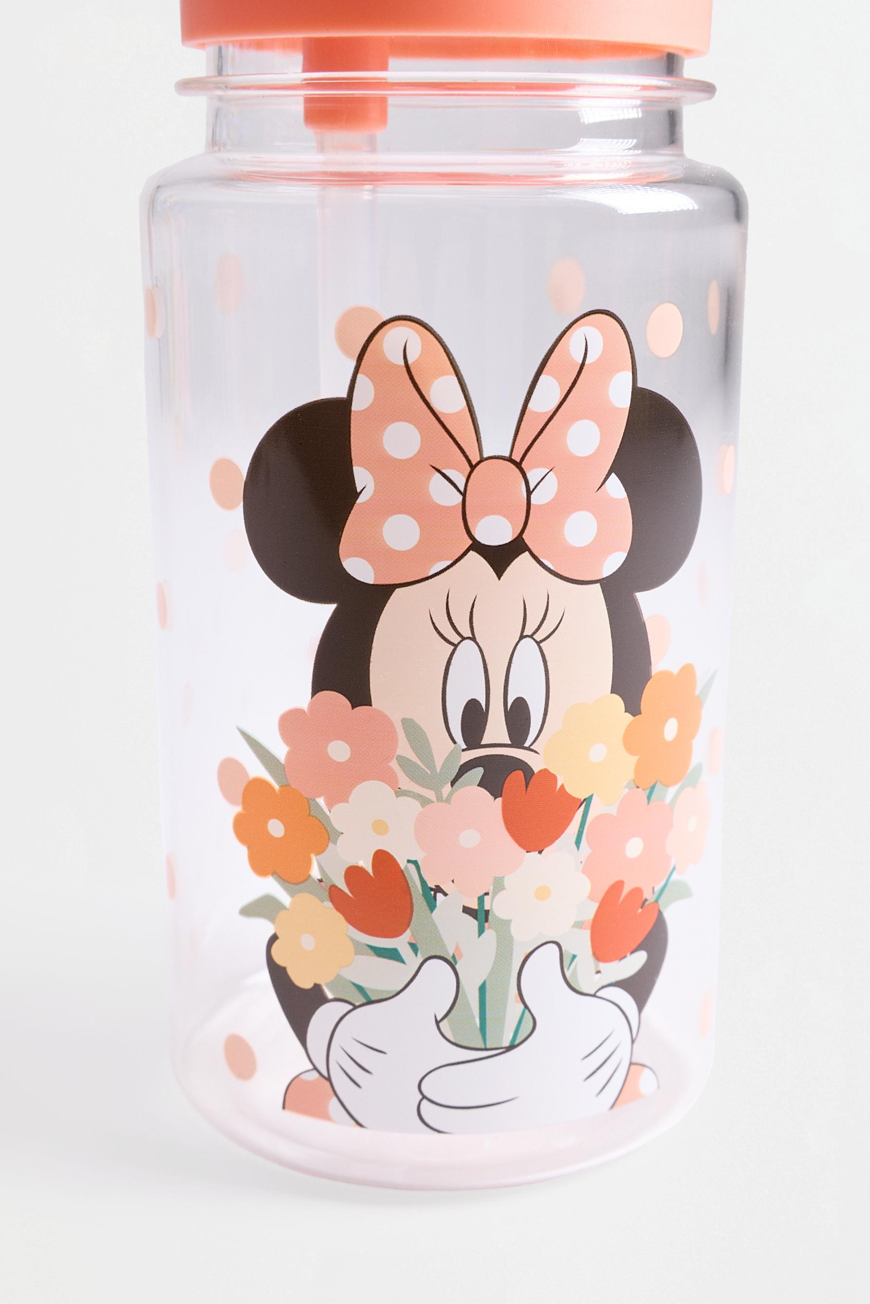 Minnie Mouse ©Disney 435ml floral bottle — SALMON PINK