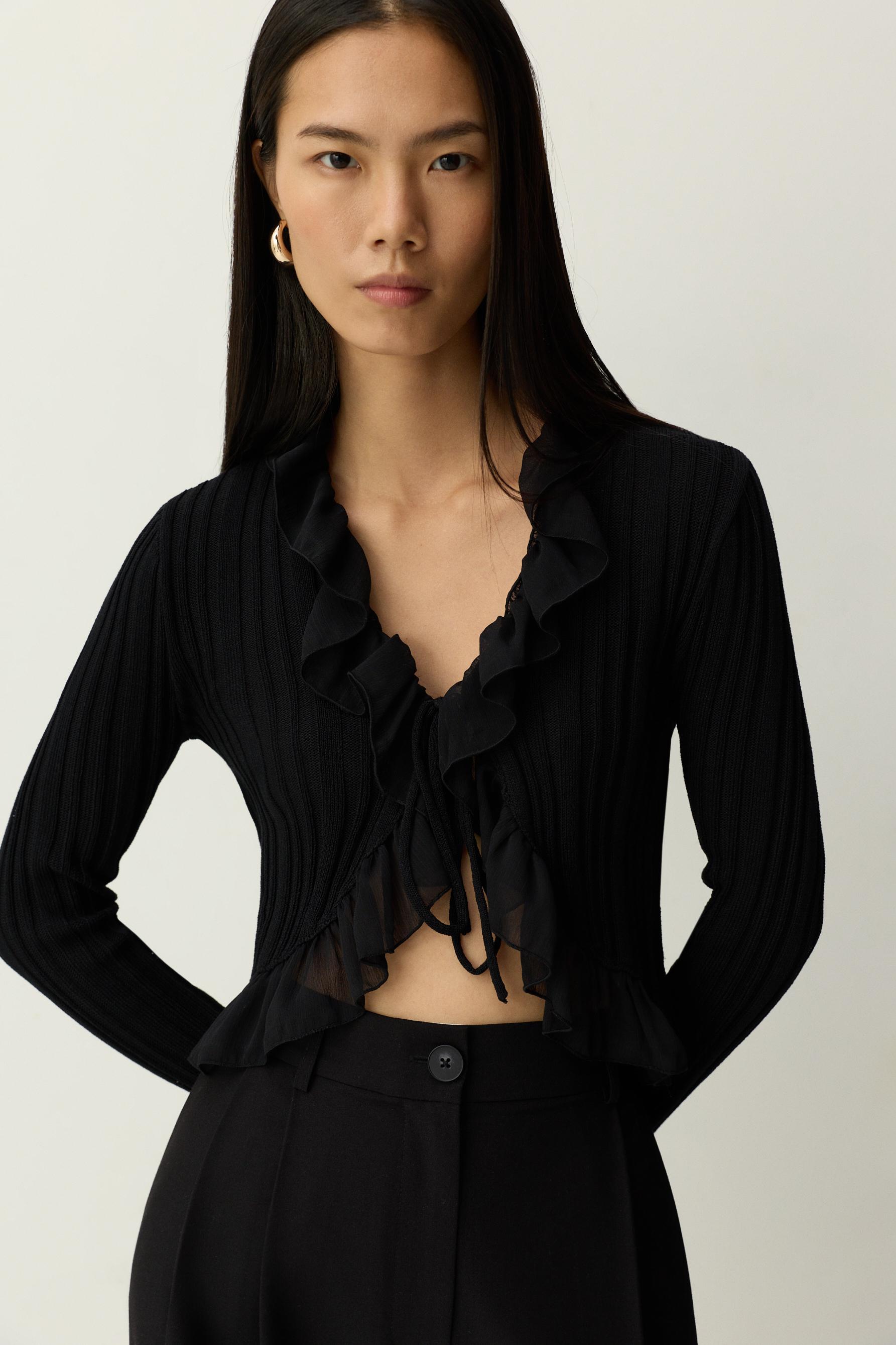 Chaqueta volante punto