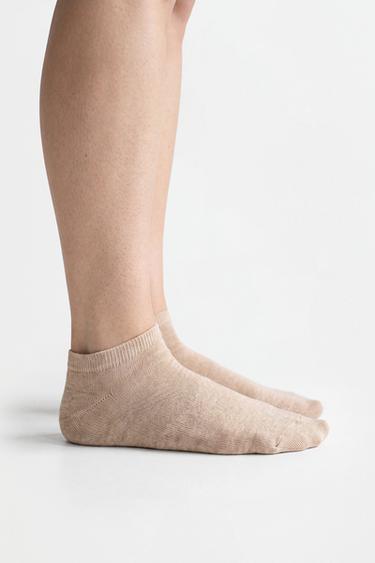 No-show socks (Pack 5) — ECRU 3