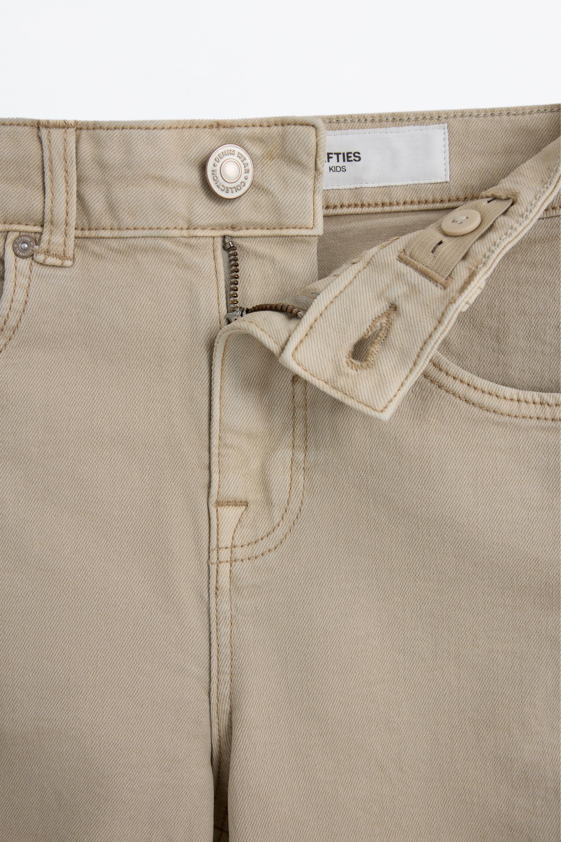 Slim comfort denim Bermuda shorts — SAND