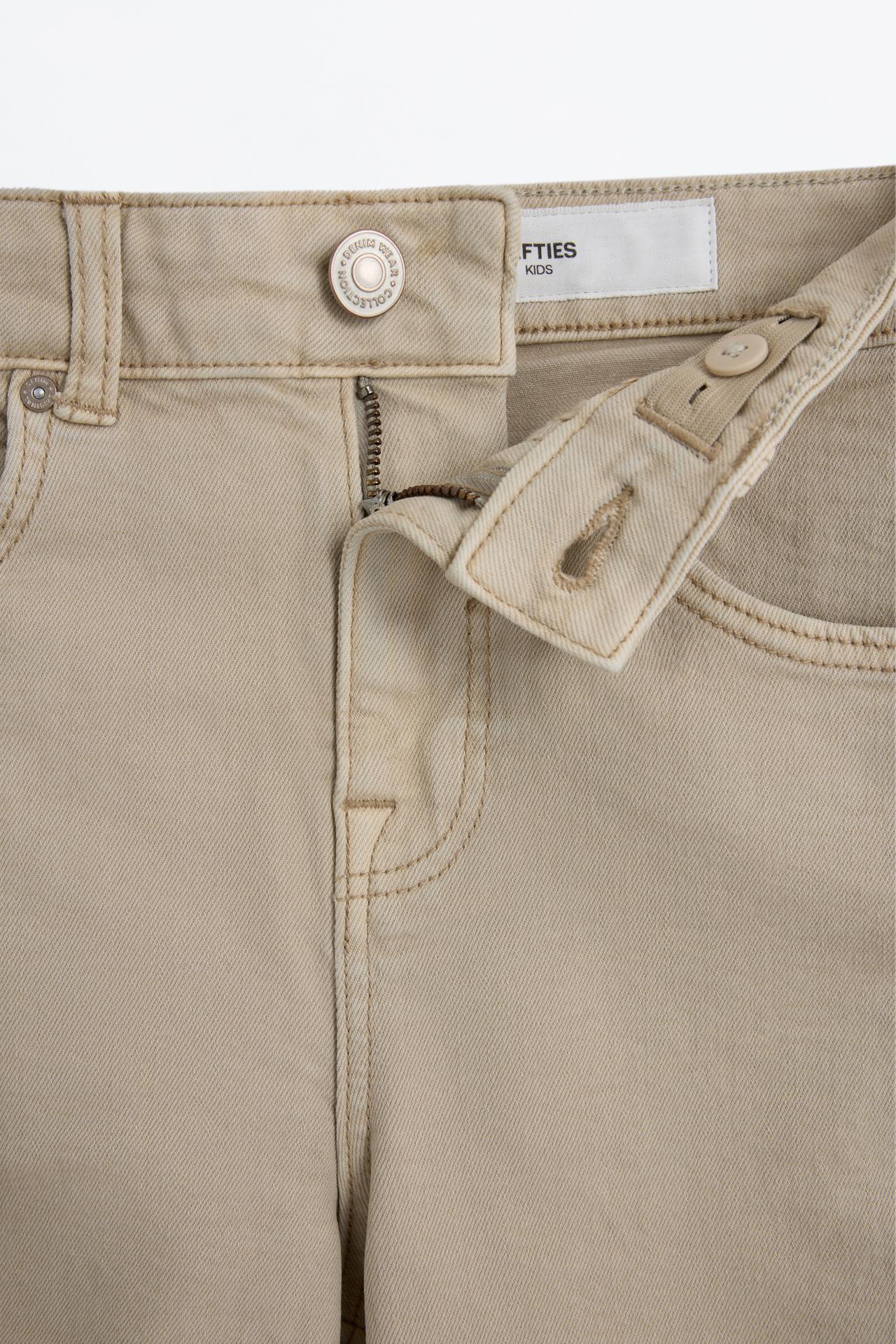 Slim comfort denim Bermuda shorts — SAND