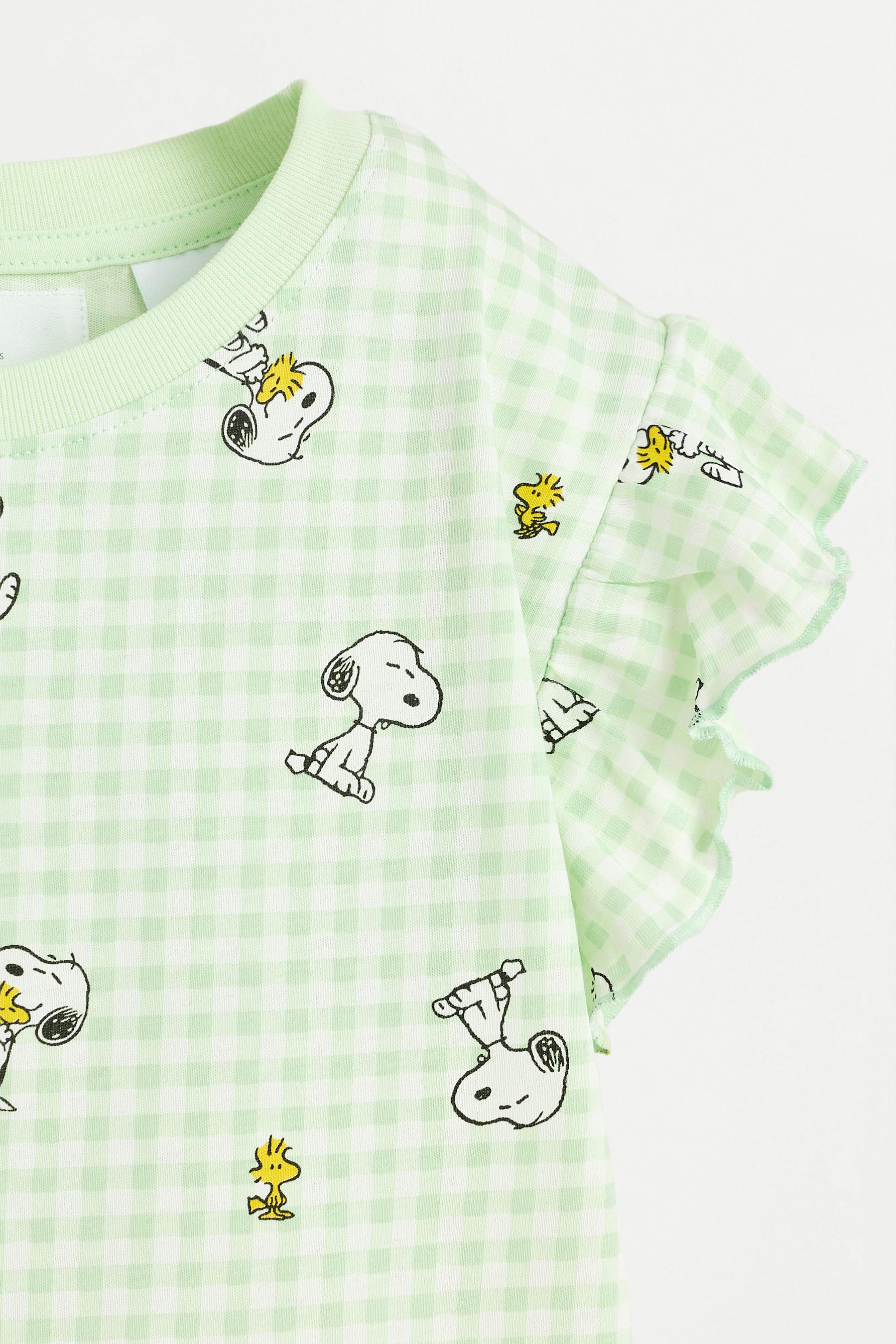 Snoopy Peanuts™ short pajamas — PALE GREEN