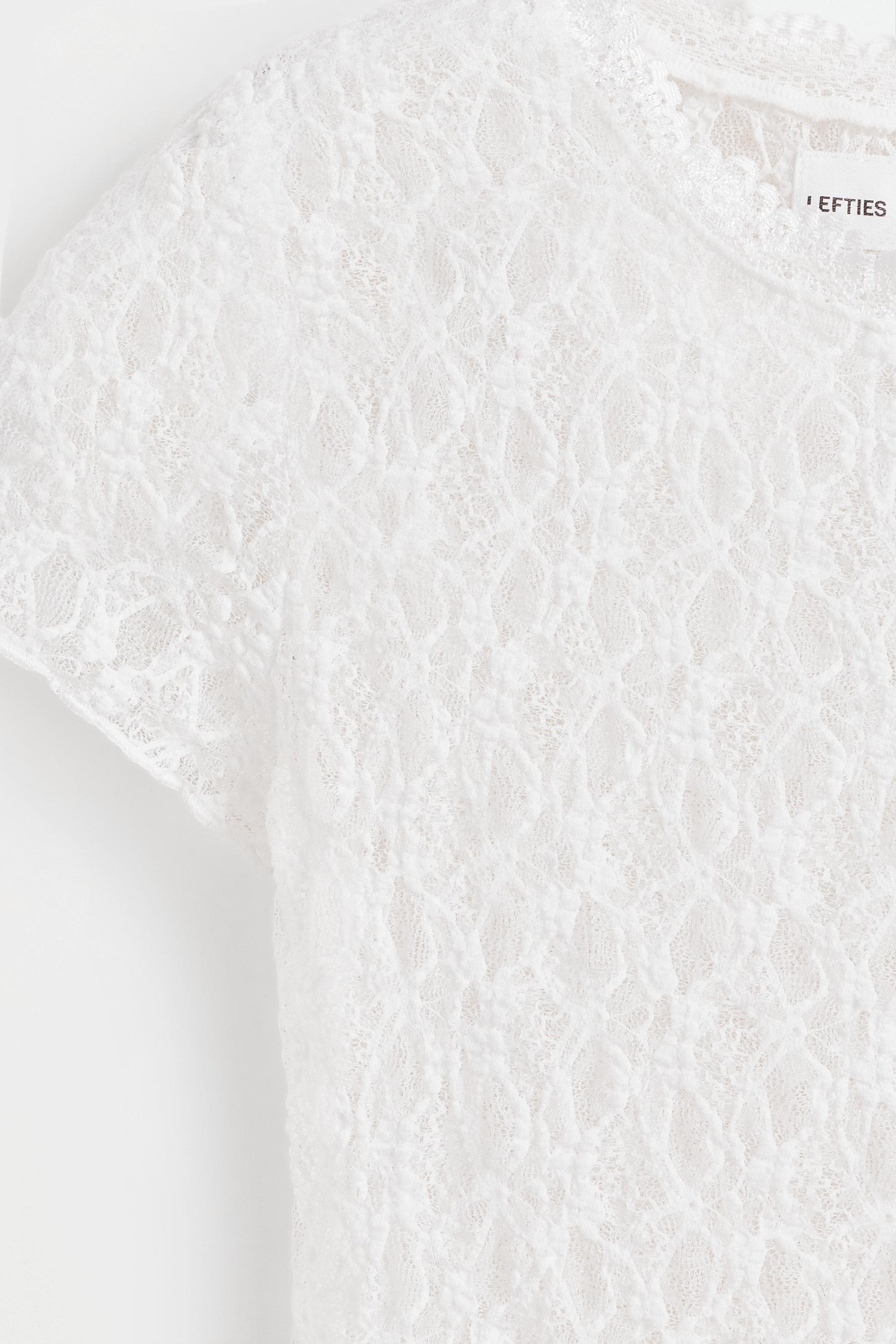 Lace T-shirt — OFF WHITE