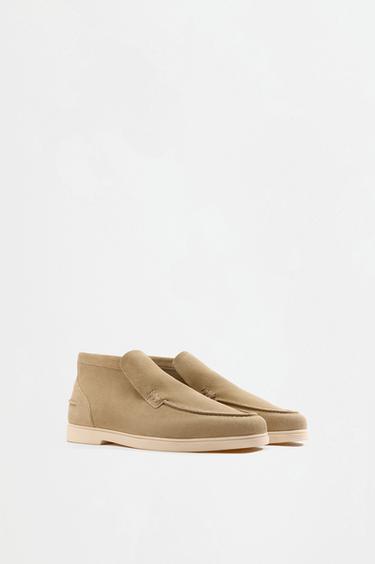 Loafer-style ankle shoes — BEIGE 2