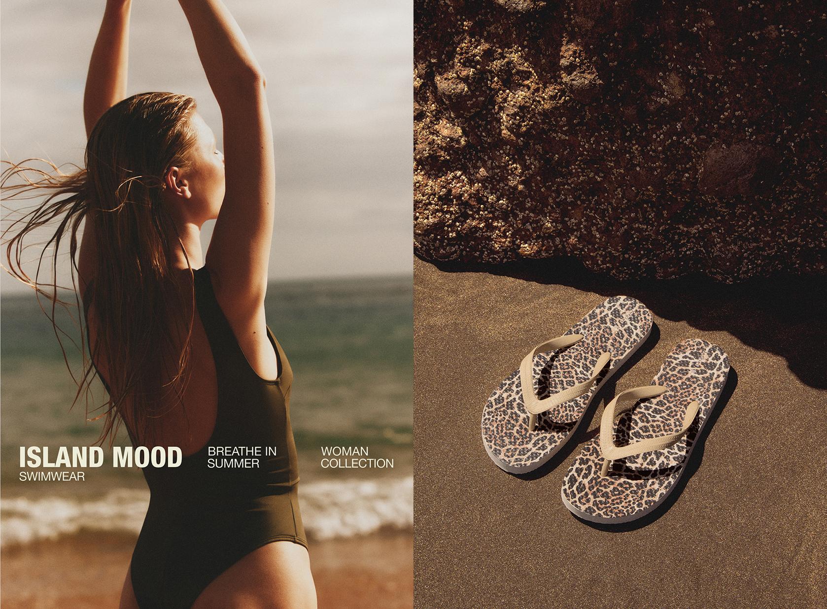 Animal print bath sandal — LEOPARD