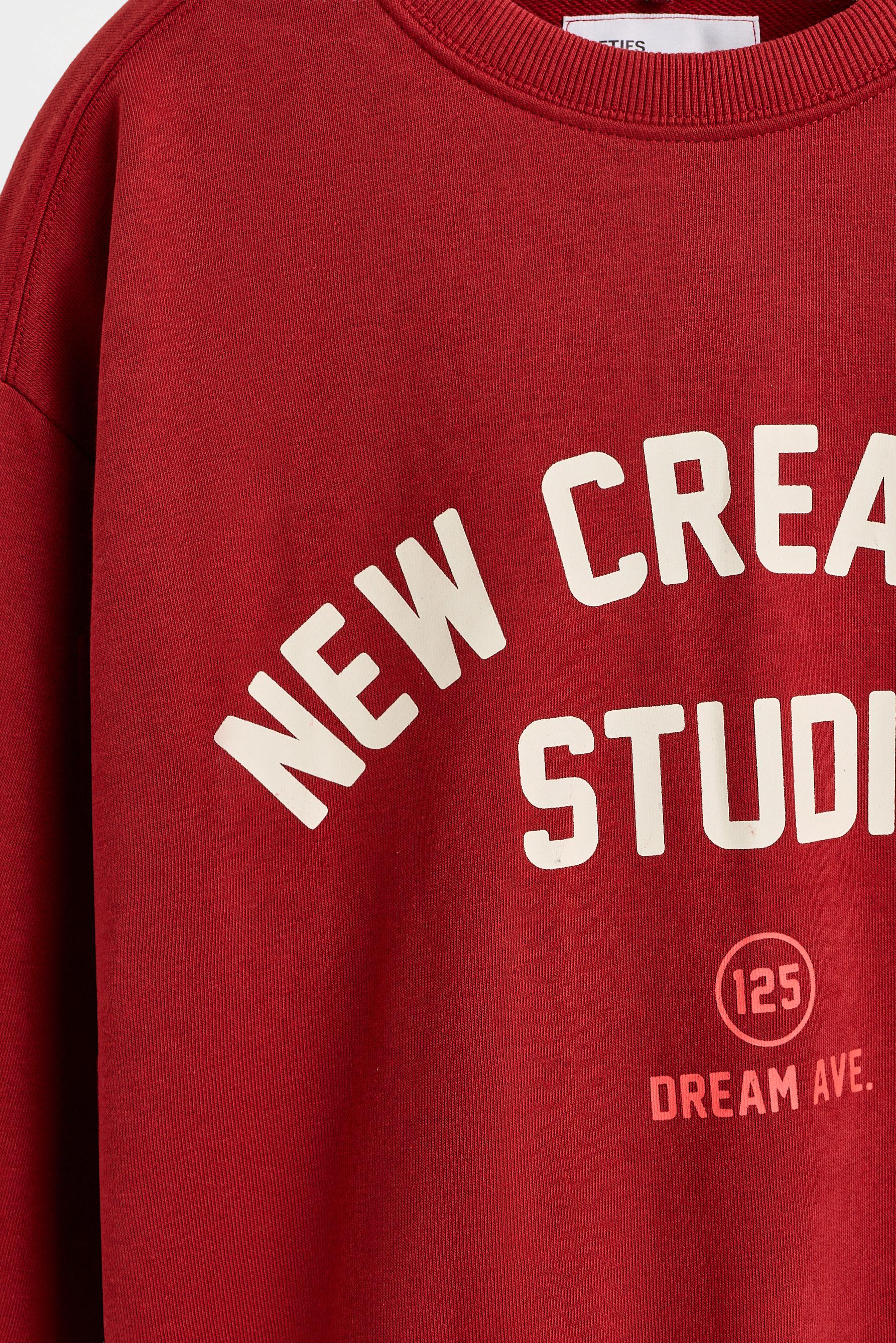 Printed sweatshirt — DARK PINK