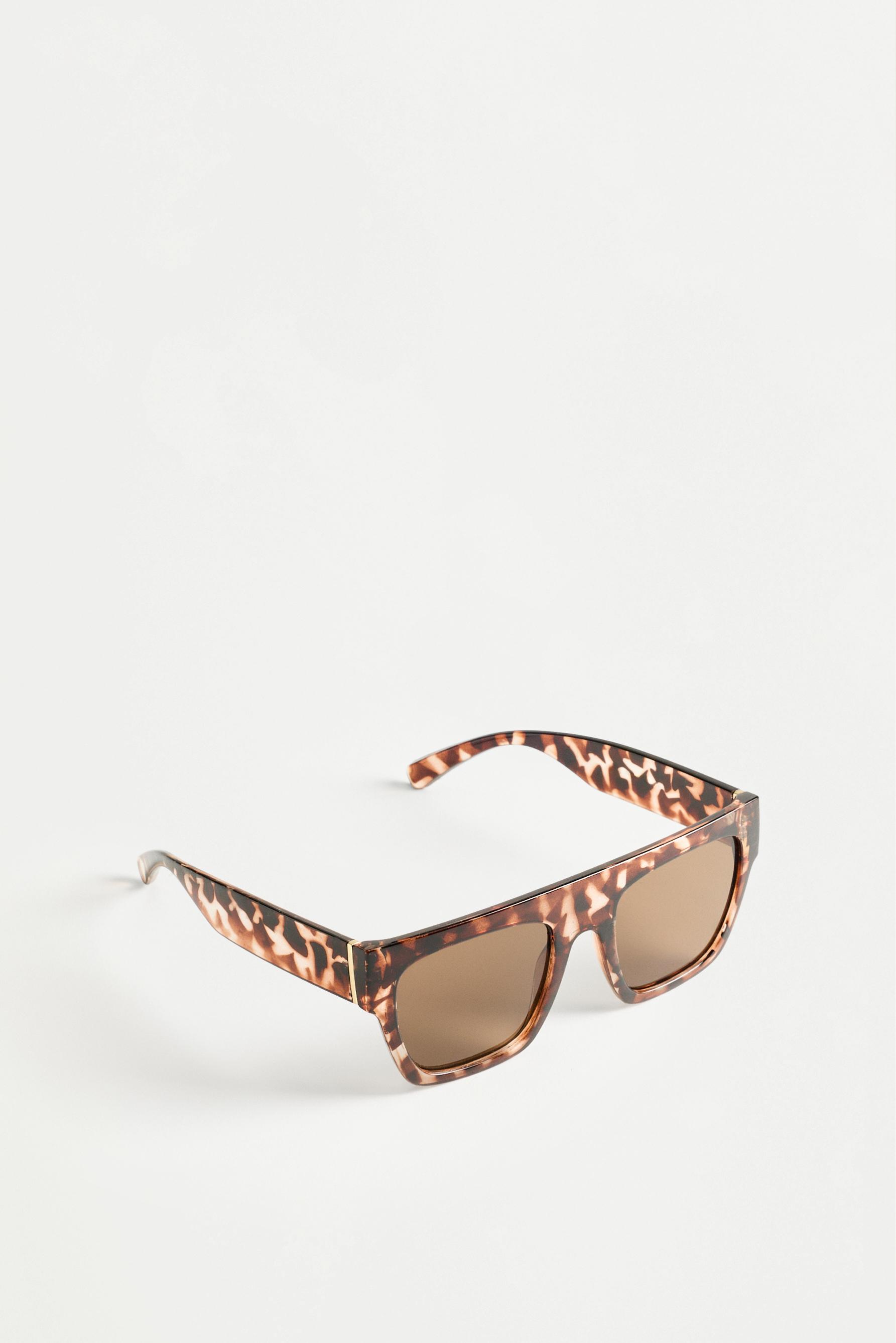 Rectangular tortoiseshell glasses — TORTOISESHELL