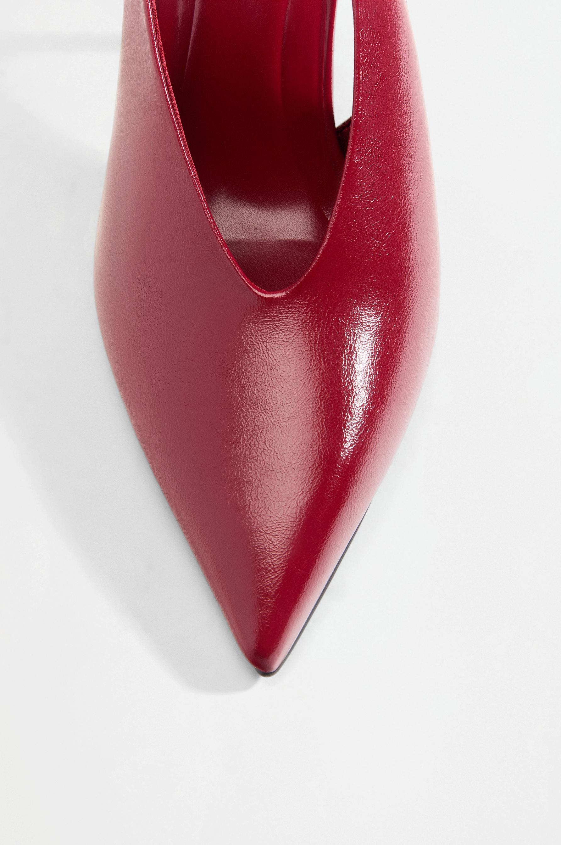 Slingback heel shoes — RED