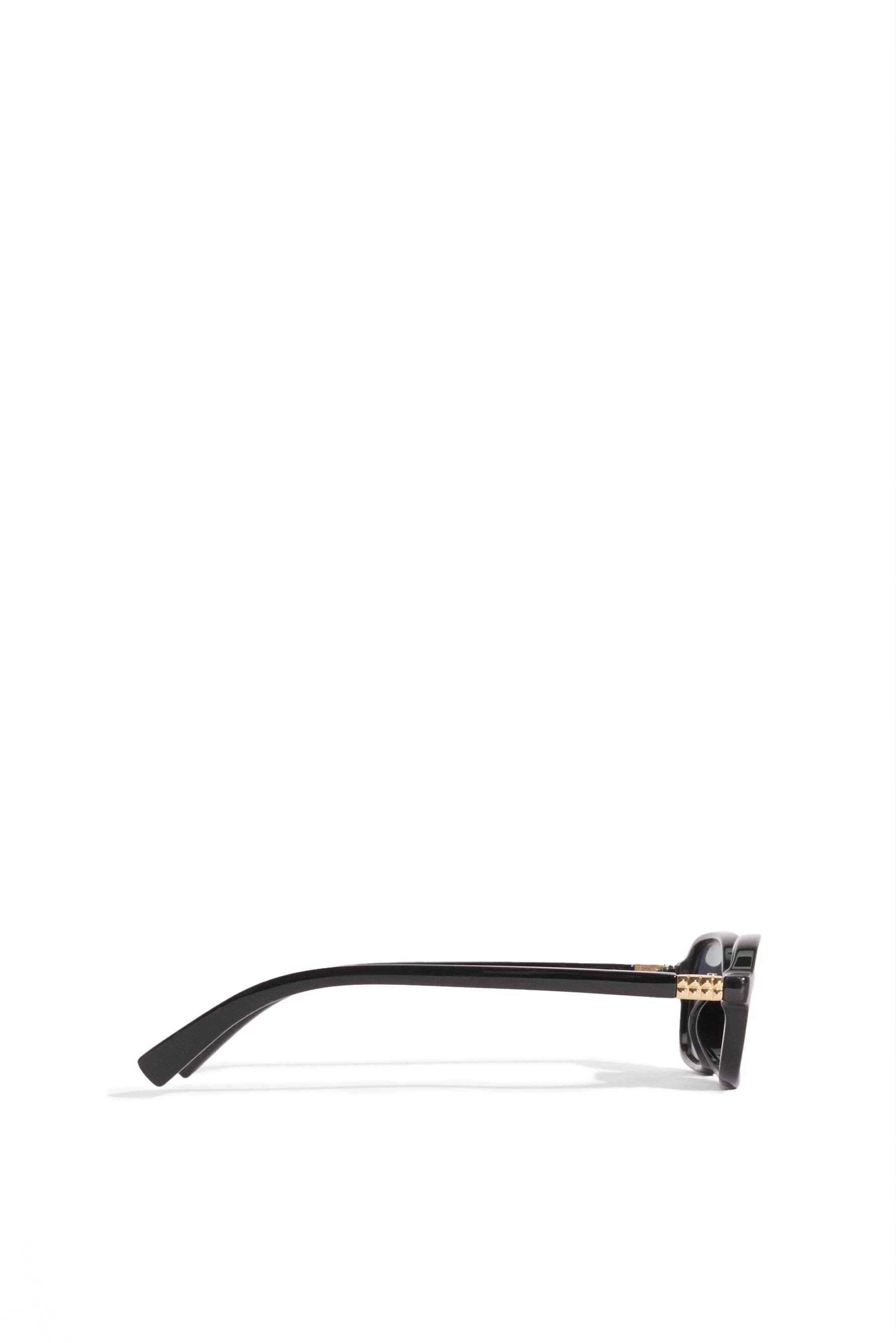Small rectangular glasses — BLACK TONE