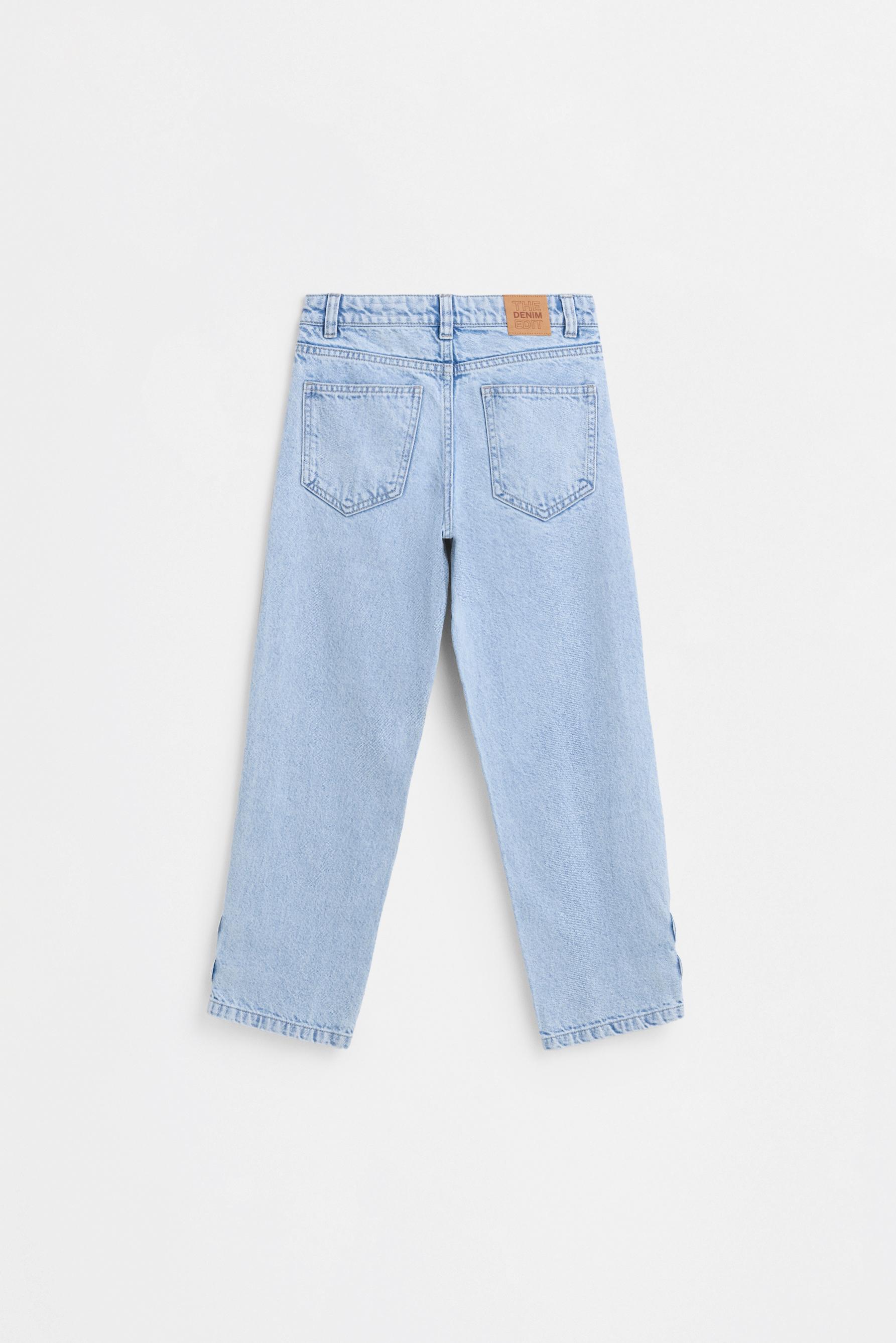 Jeans with ties — PALE BLUE