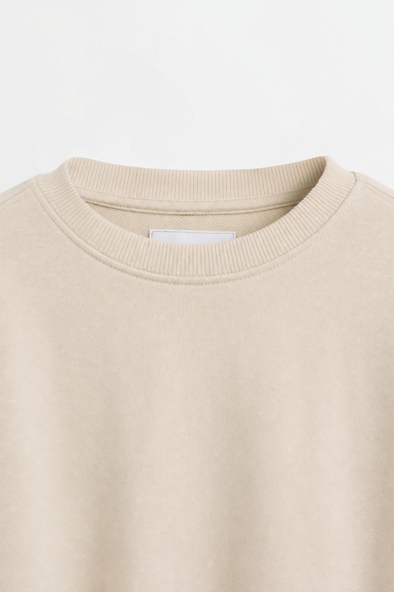 Basic sweatshirt — STONE