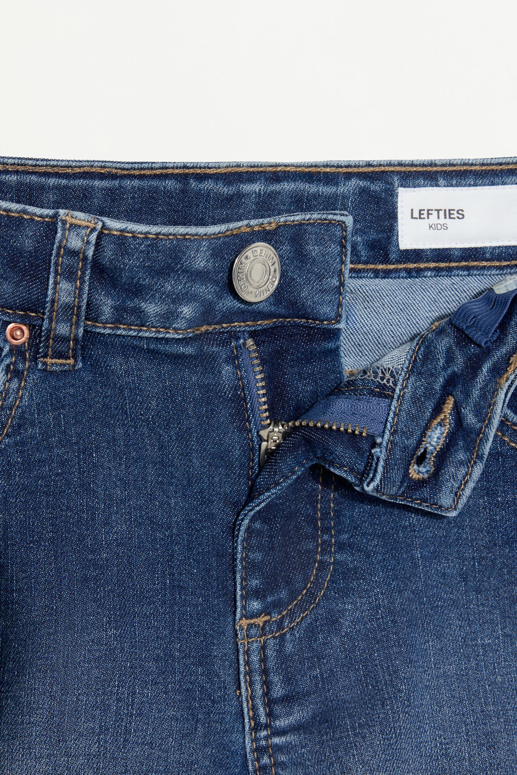 Stretch denim shorts — MEDIUM BLUE