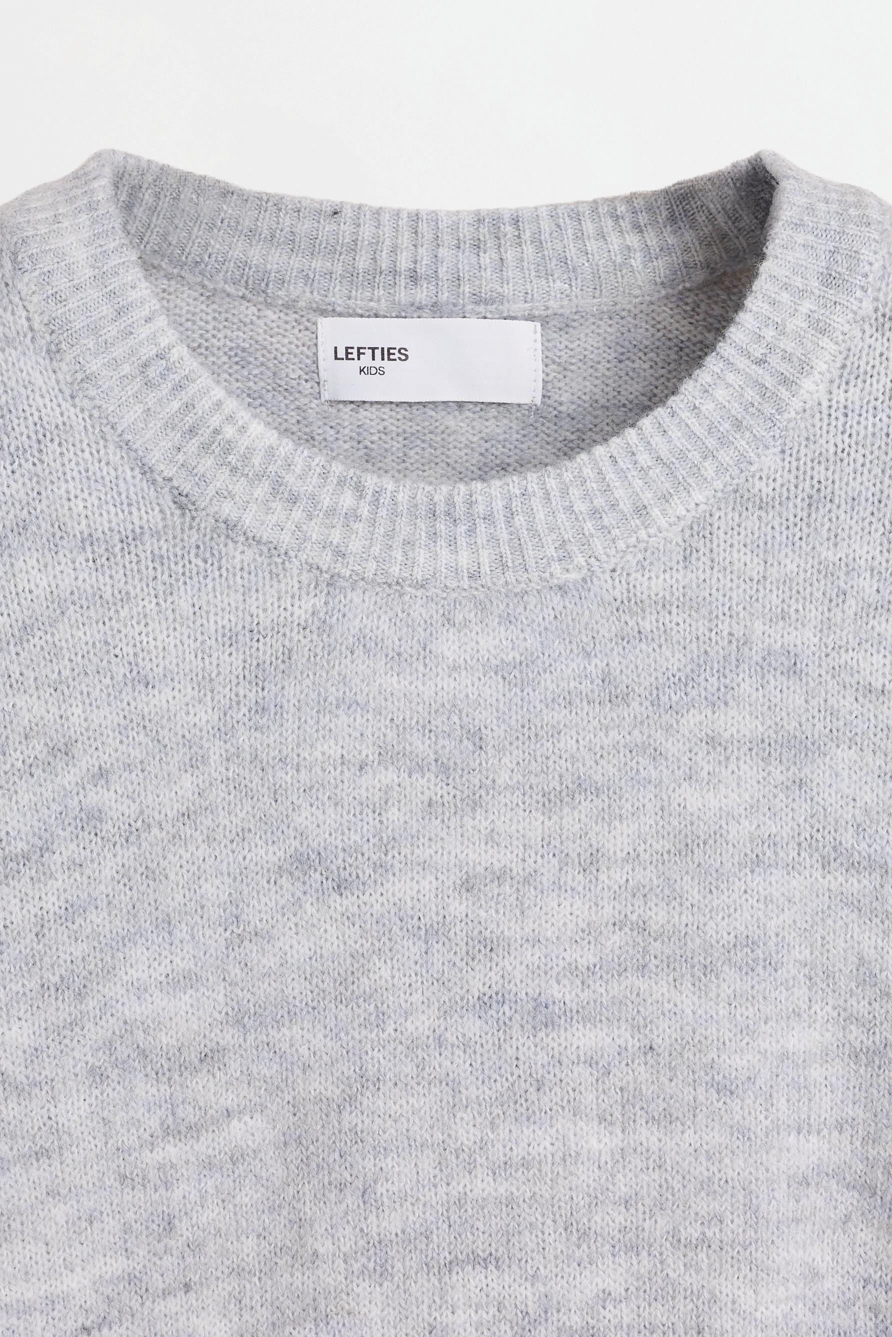 Fluffy knit sweater — PEARL MARL