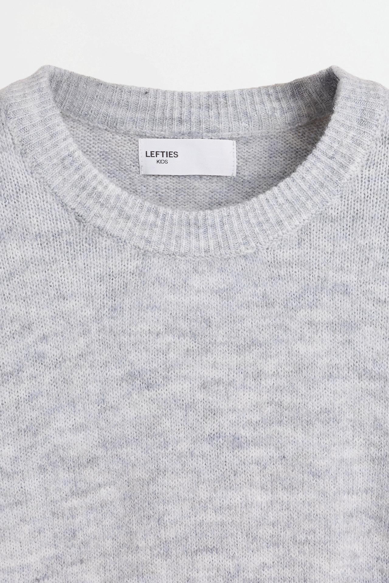 Fluffy knit sweater — PEARL MARL