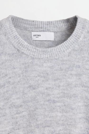 Fluffy knit sweater — PEARL MARL 3