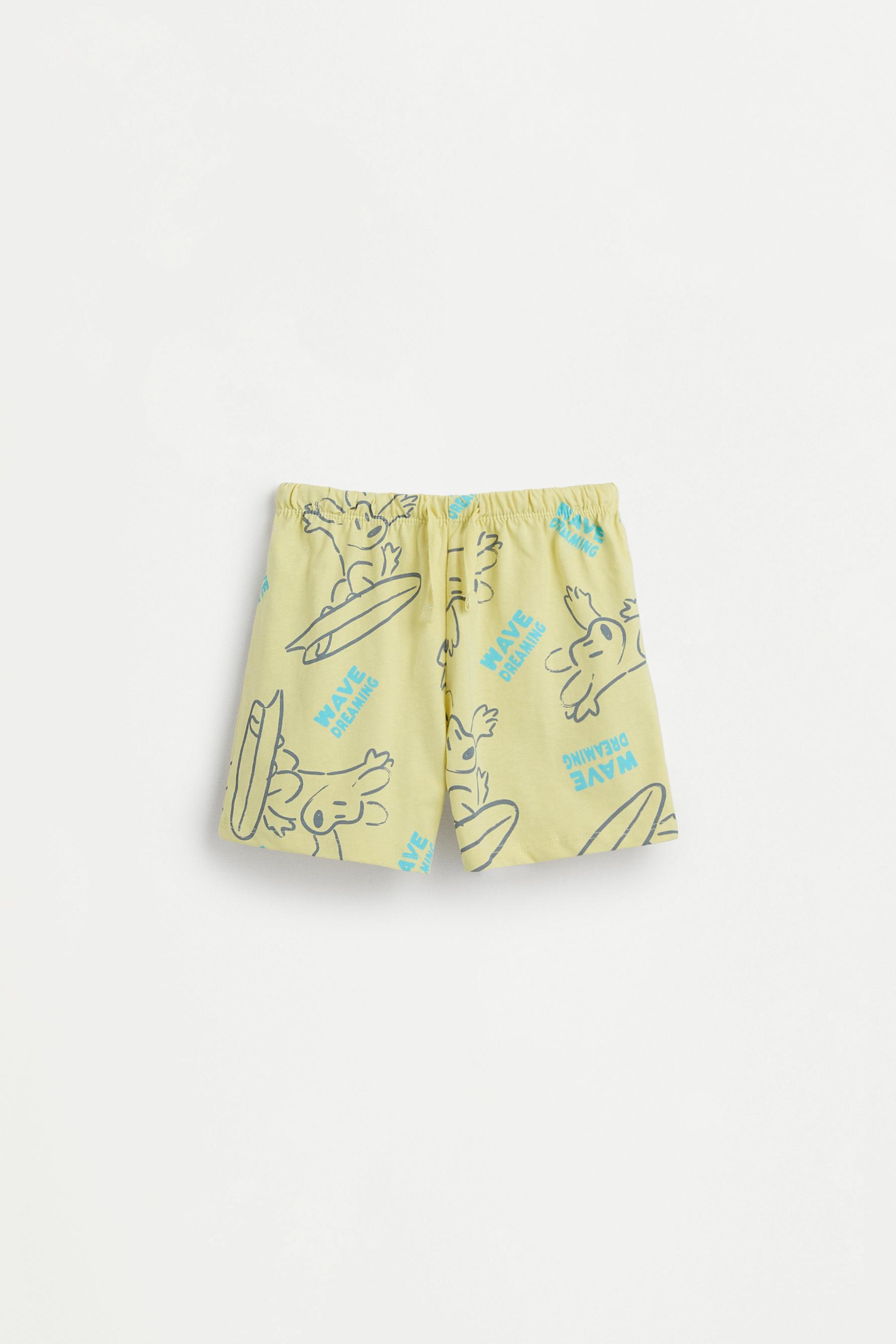 Short printed pyjamas — YELLOW