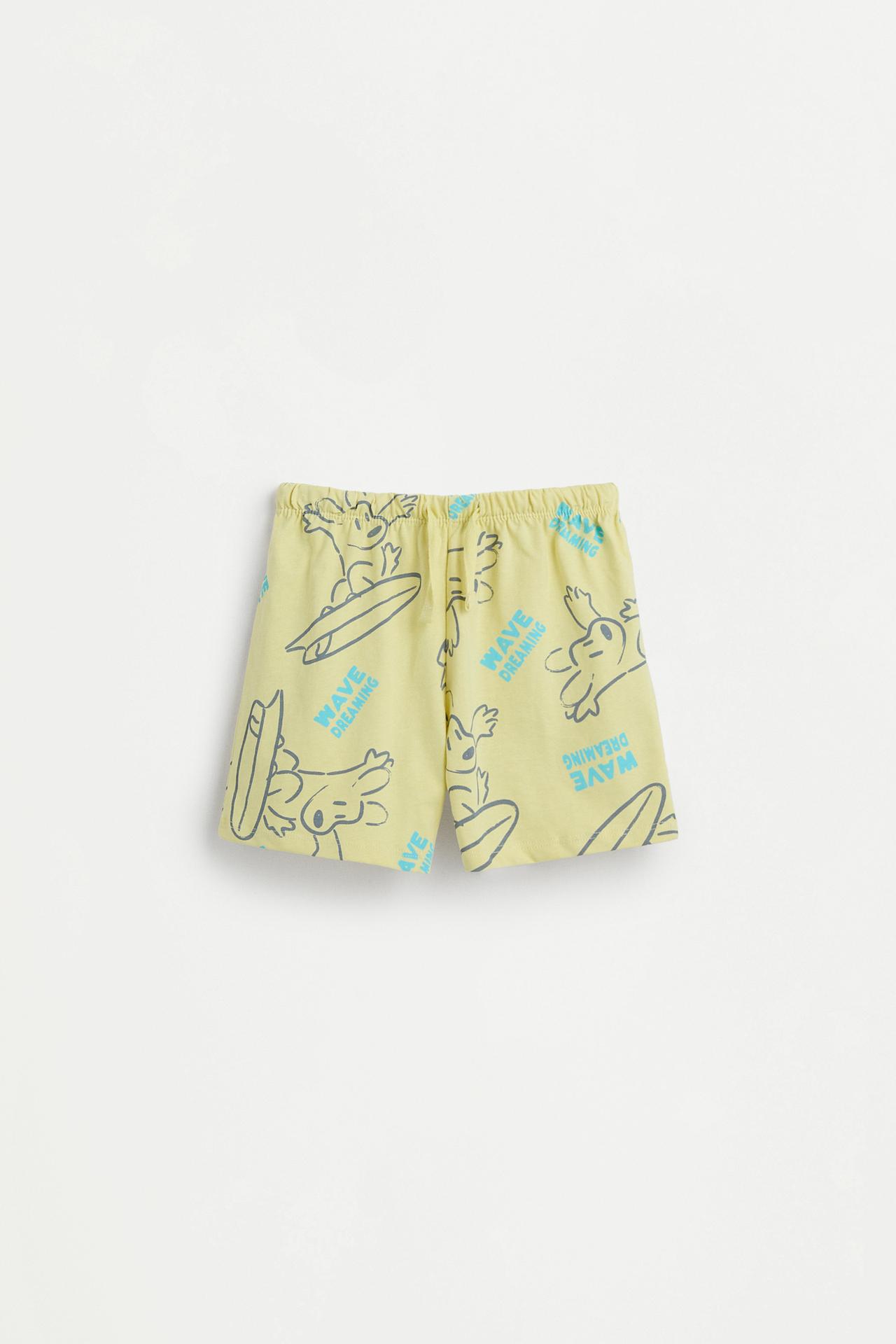 Short printed pyjamas — YELLOW