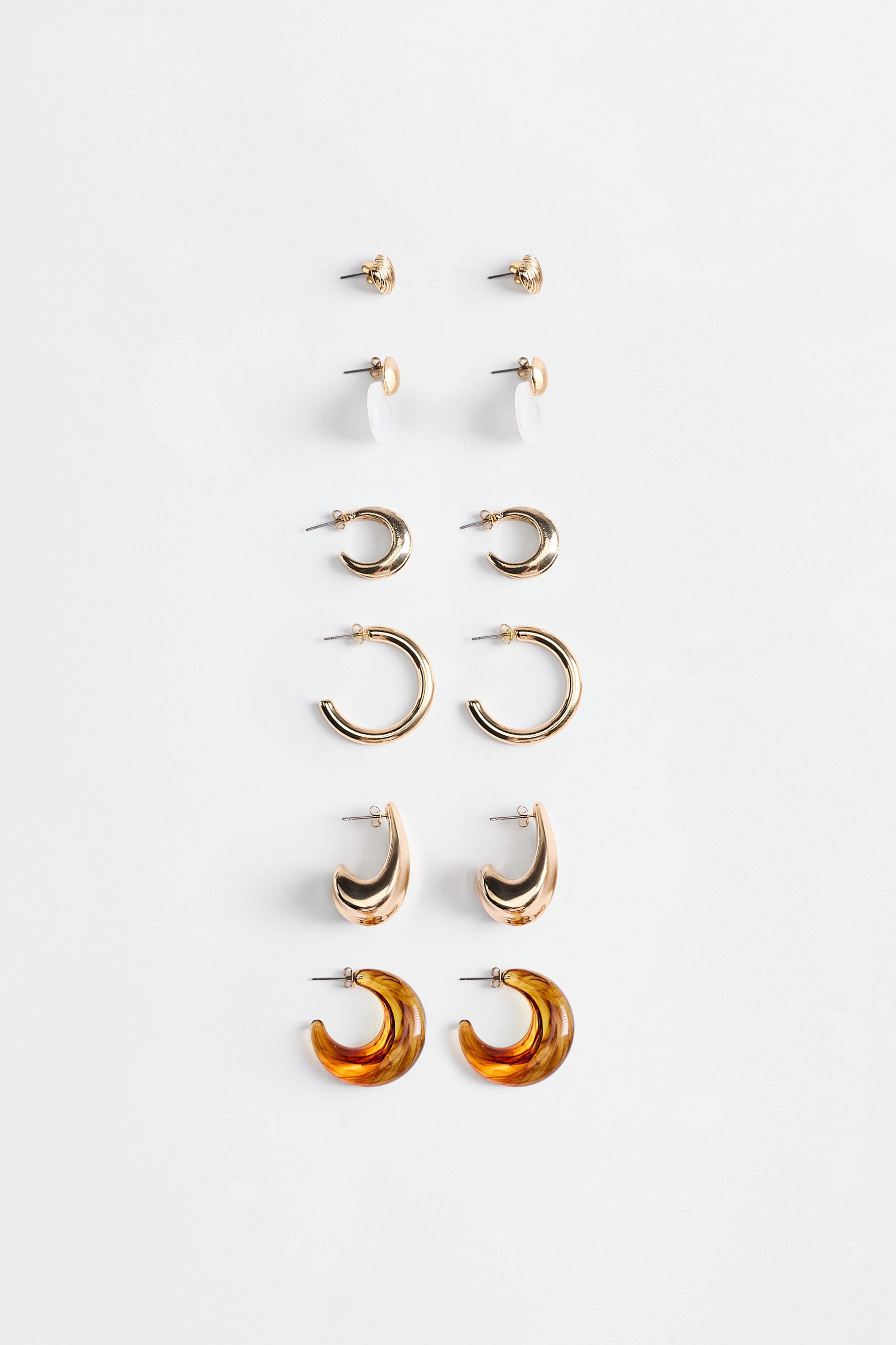 Mismatched Earrings (6-Pack) — GOLD