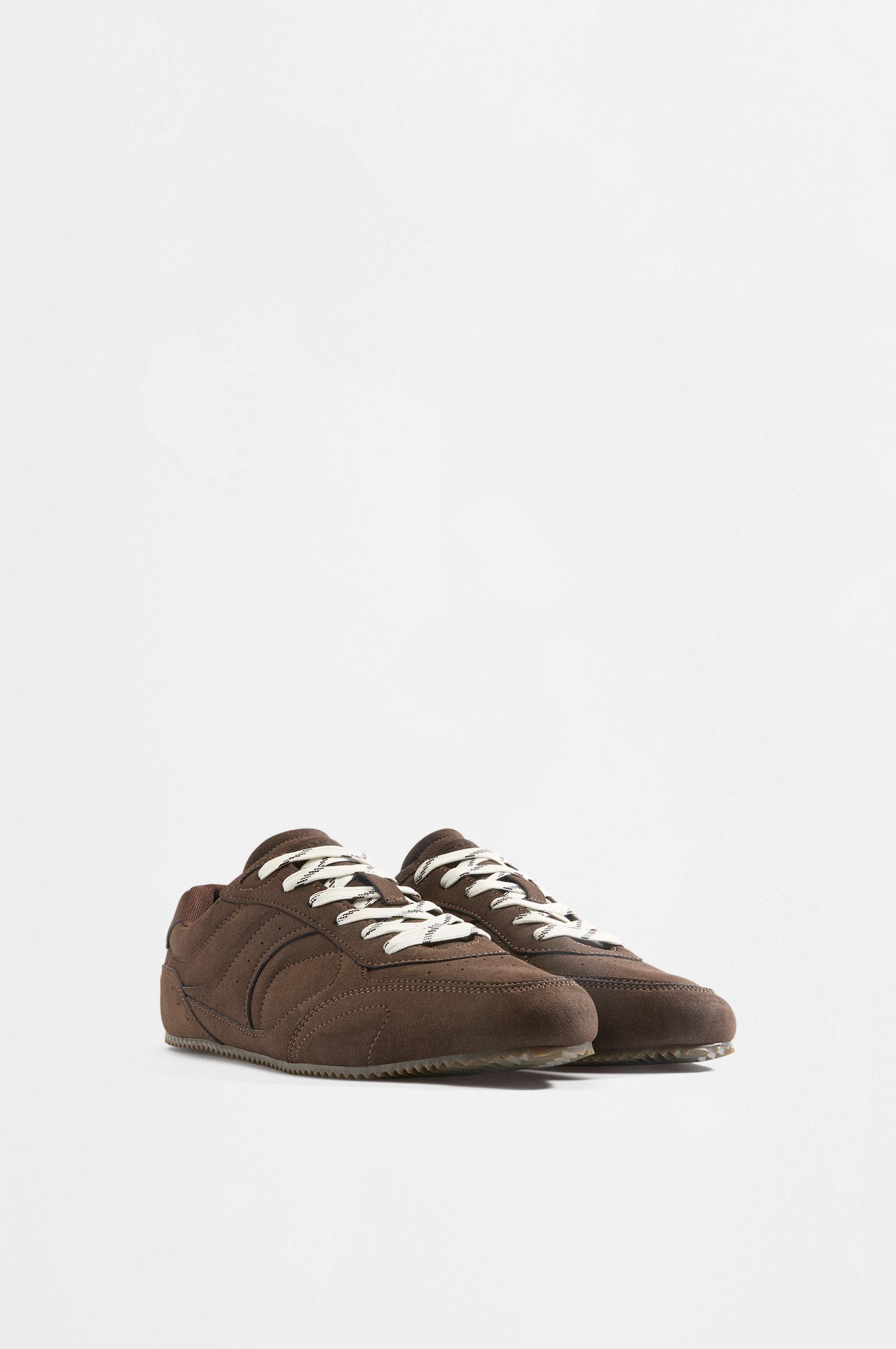 Thin-soled slippers — BROWN