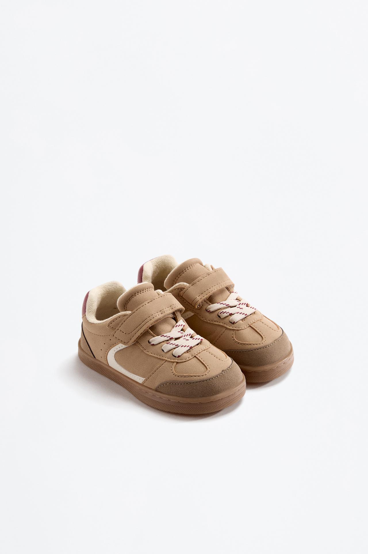 Barefoot retro sneaker — BEIGE