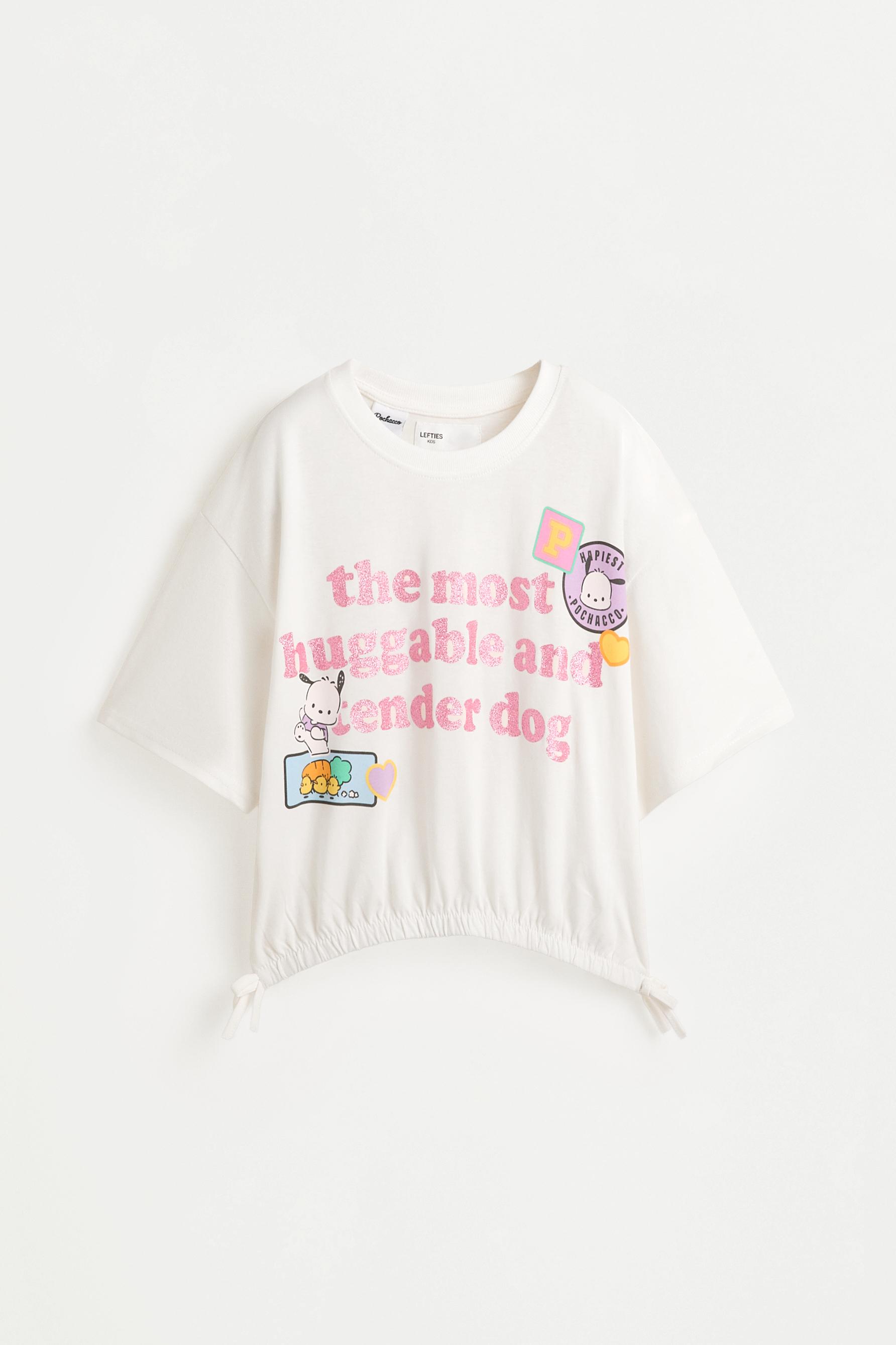Pochacco ©SANRIO Bow T-shirt — OFF WHITE