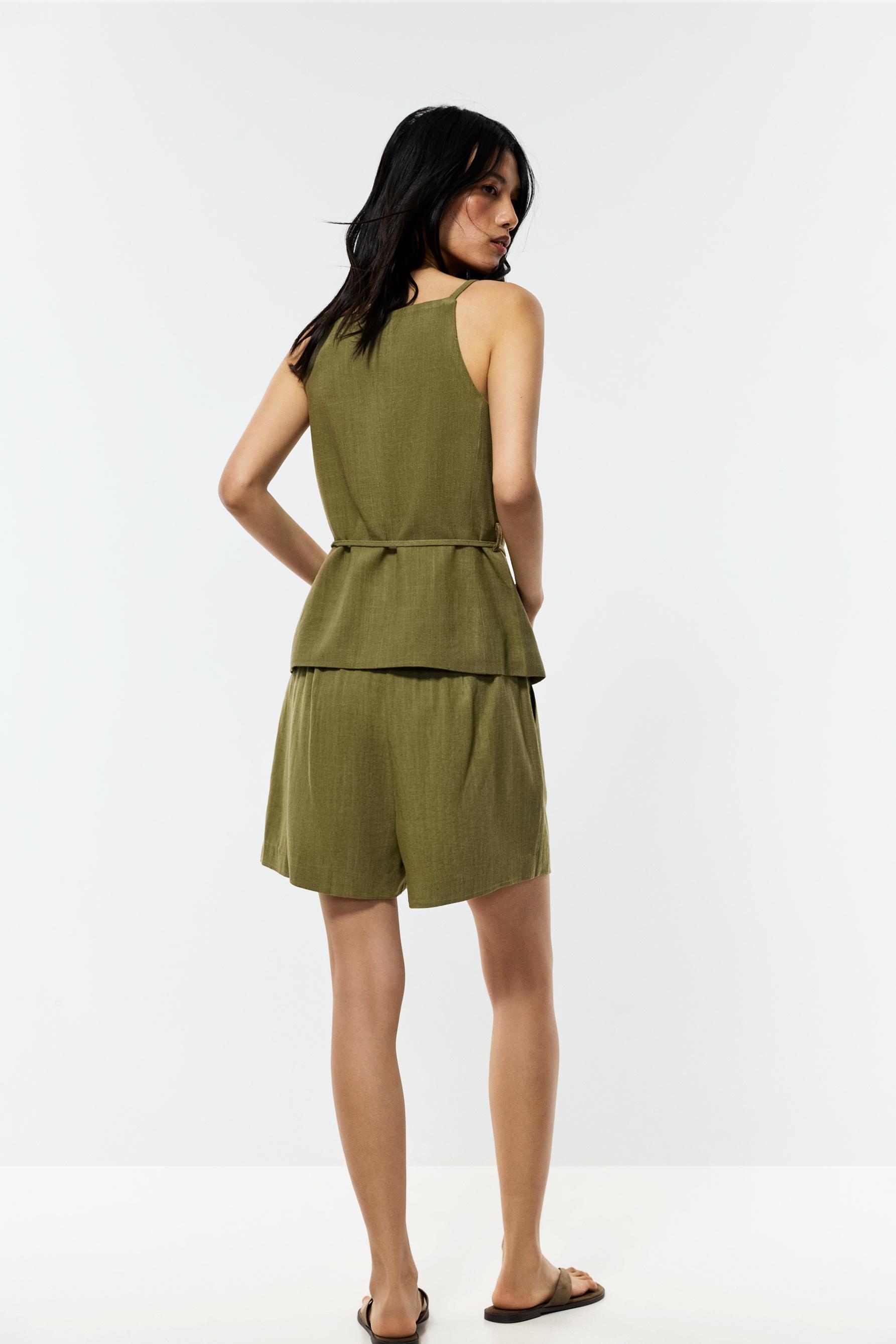 Rustic Bermuda shorts — MEDIUM KHAKI