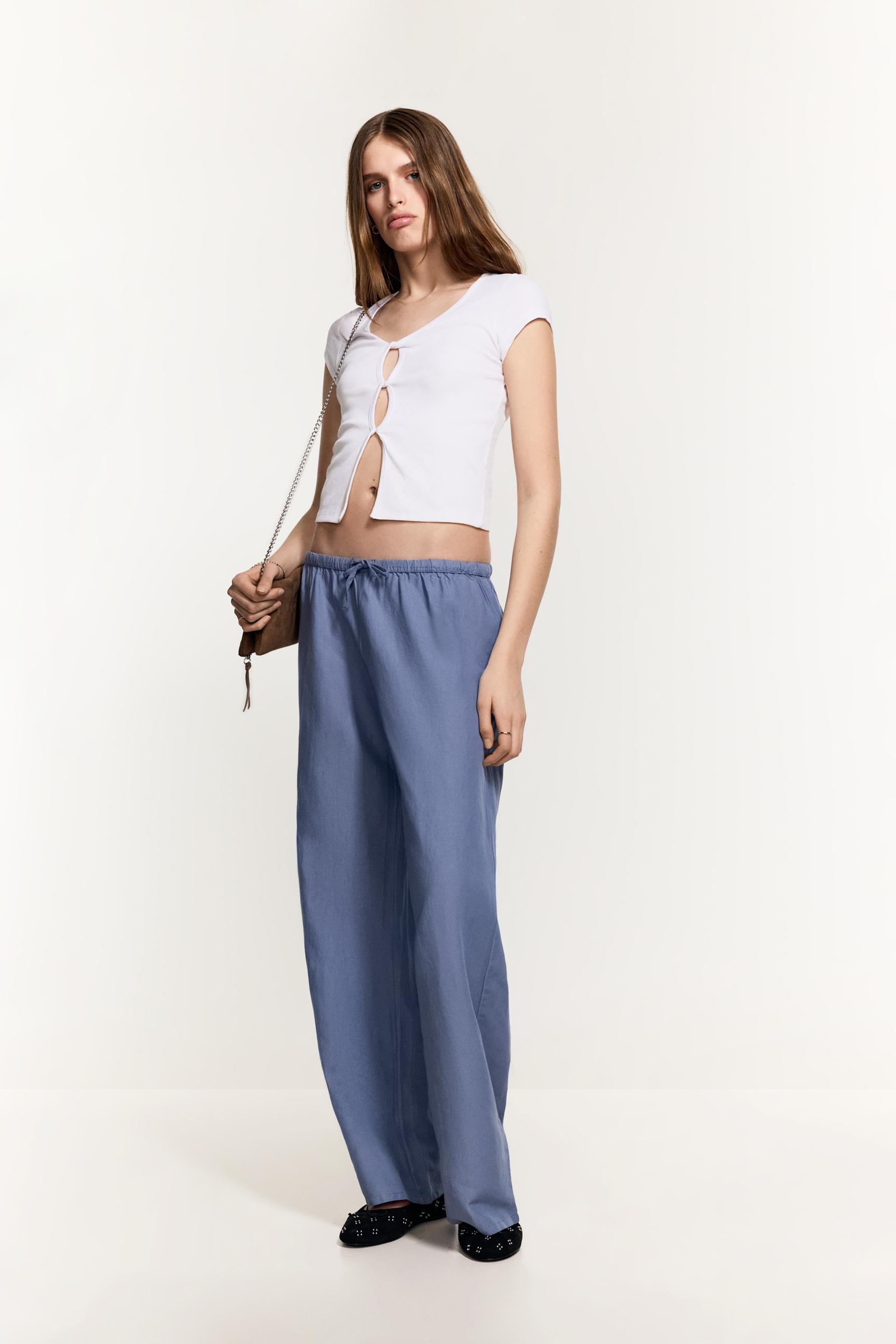 Ribbed cut-out top — OFF WHITE