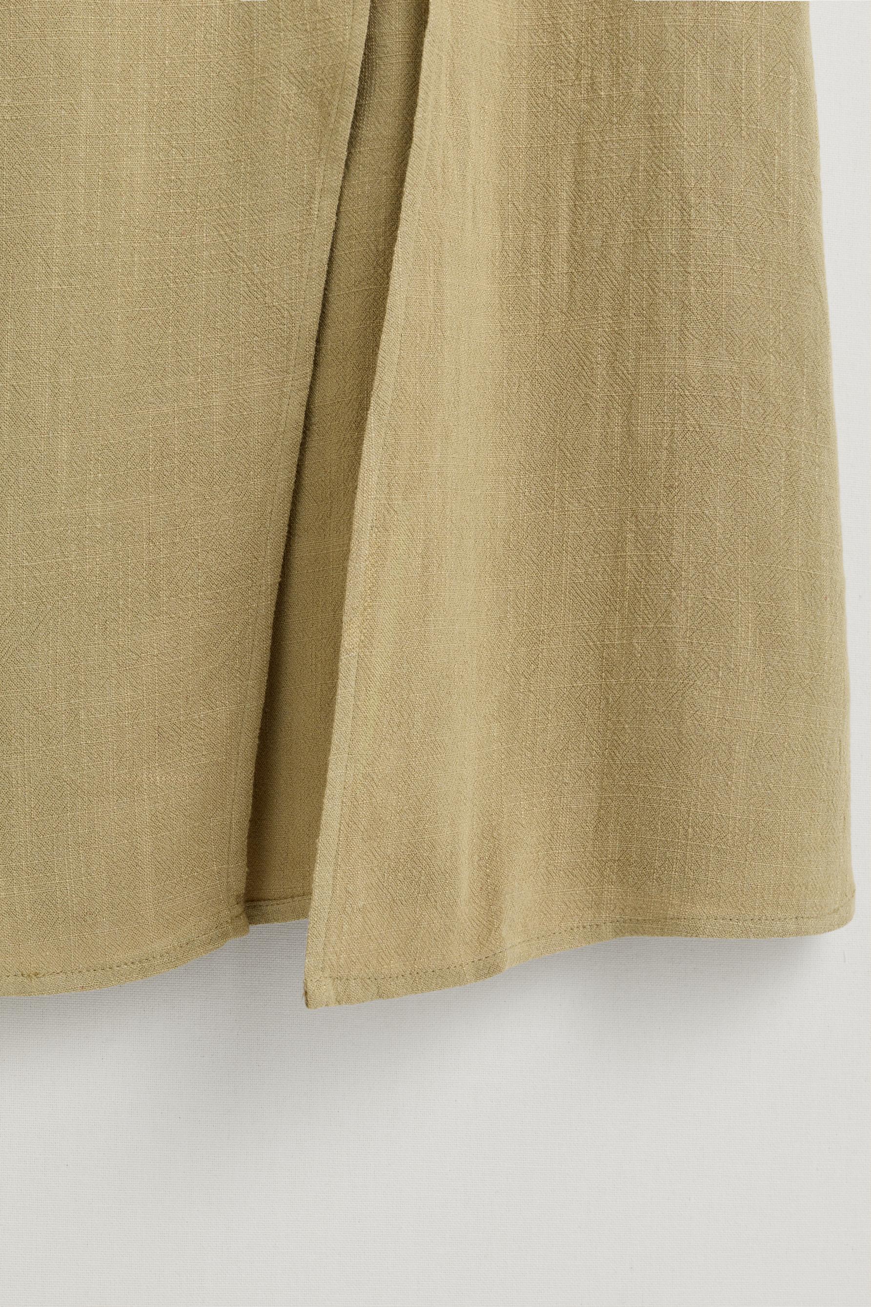 Rustic midi skirt — PALE KHAKI