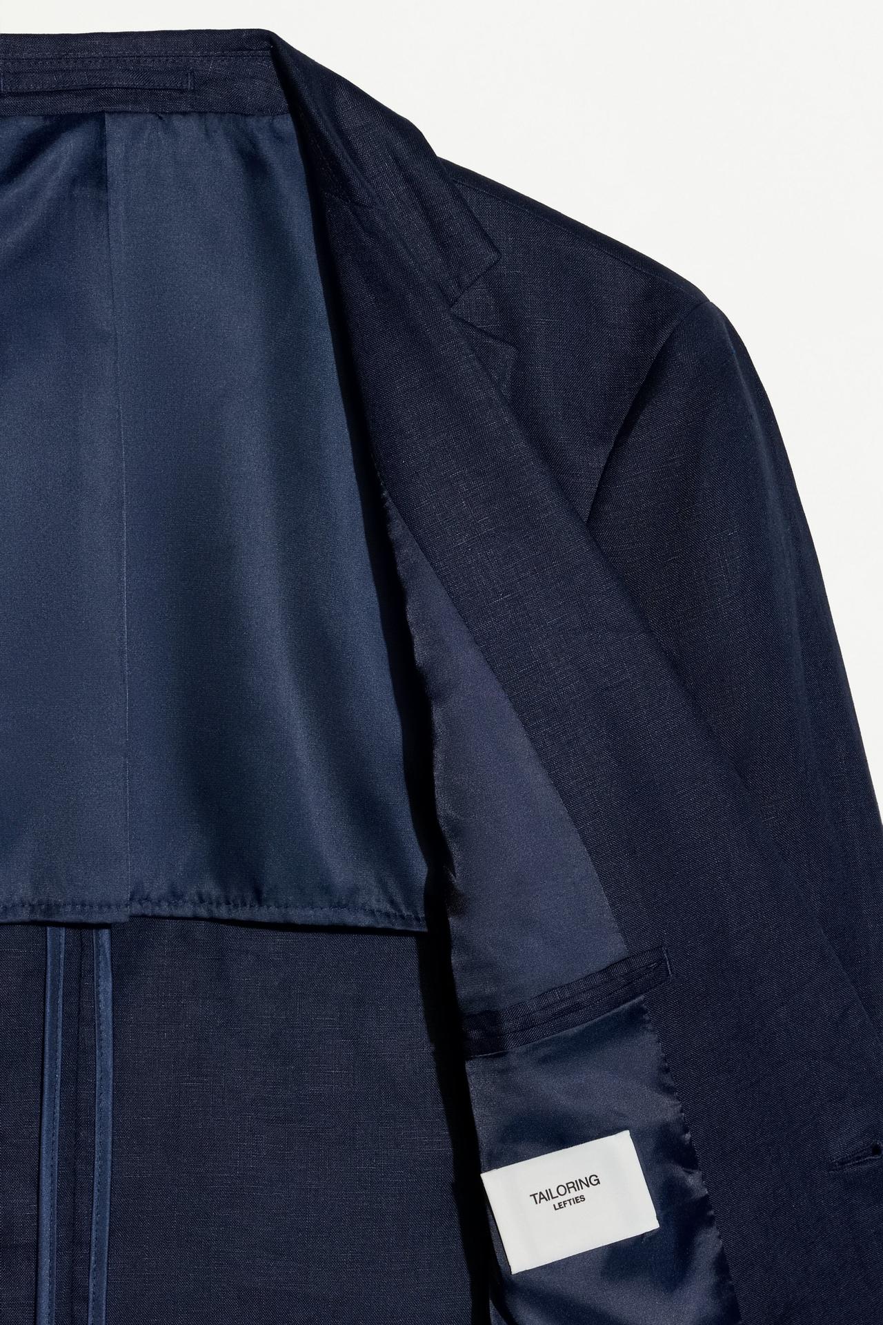 100% linen suit blazer — NAVY