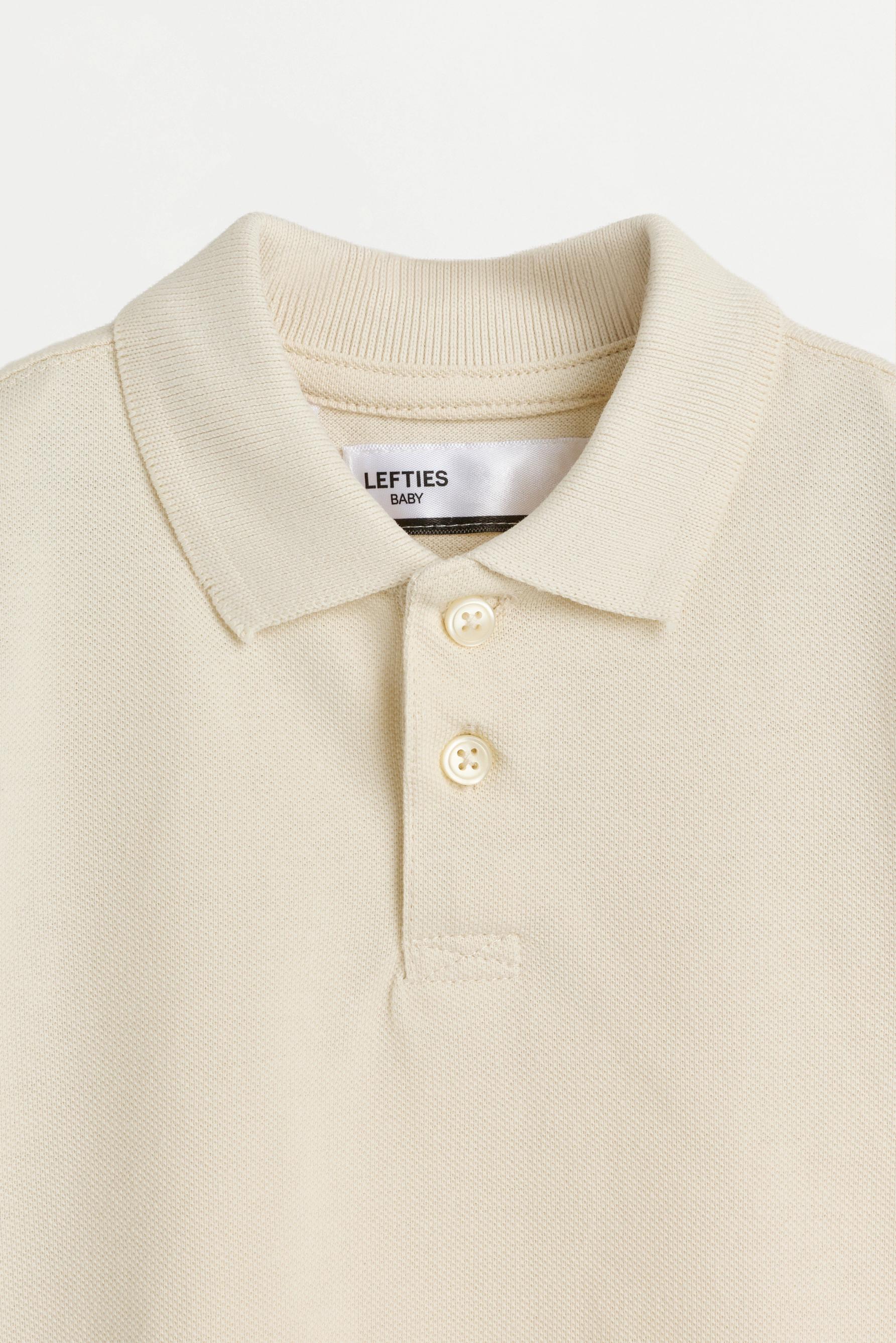 2-pack of plain polo shirts — KHAKI