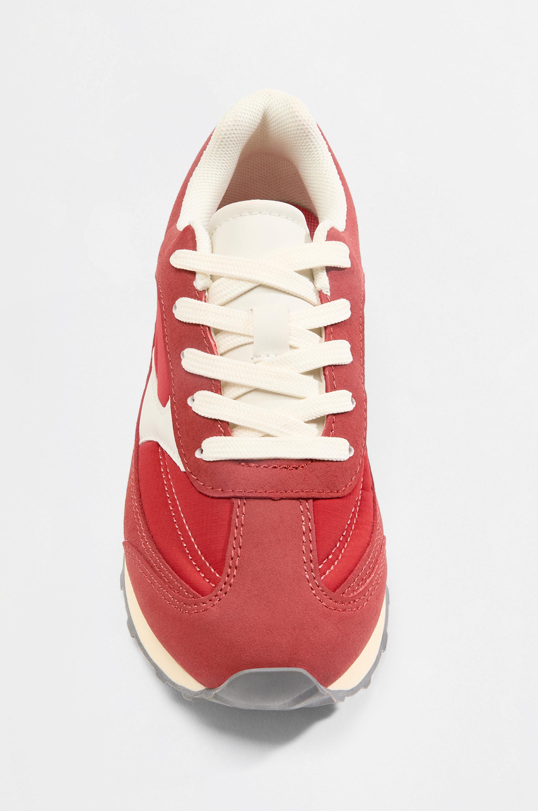 Casual sneakers — BURGUNDY