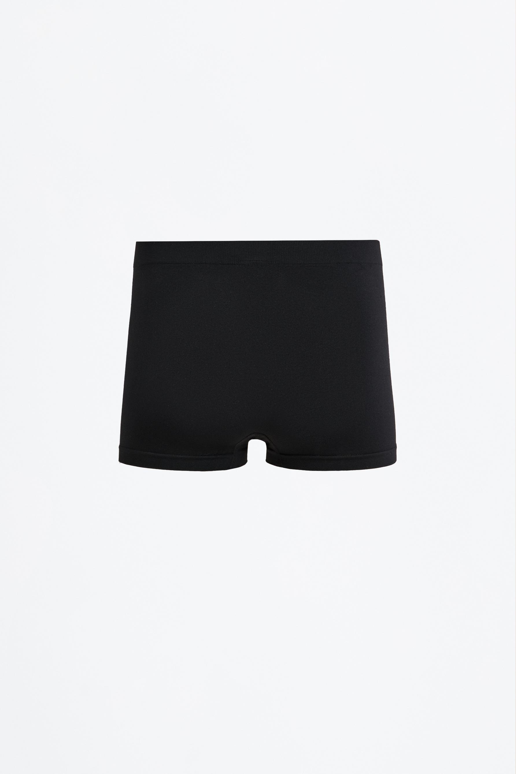 Pack of 3 seamless boxers — BLACK