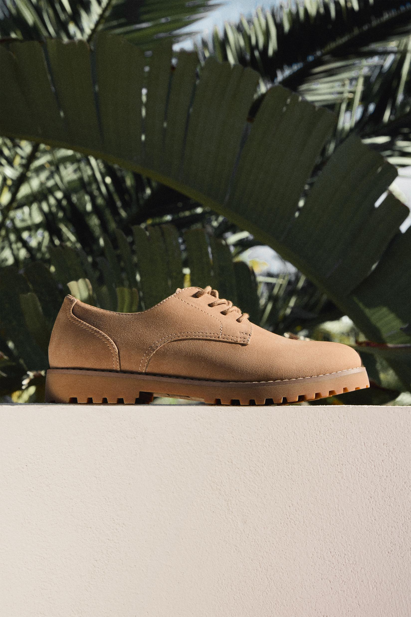 Blucher Dress Shoe — BEIGE