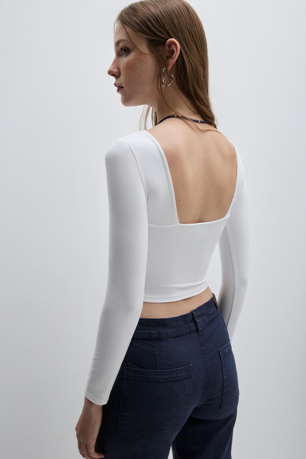 Camiseta escote trasero