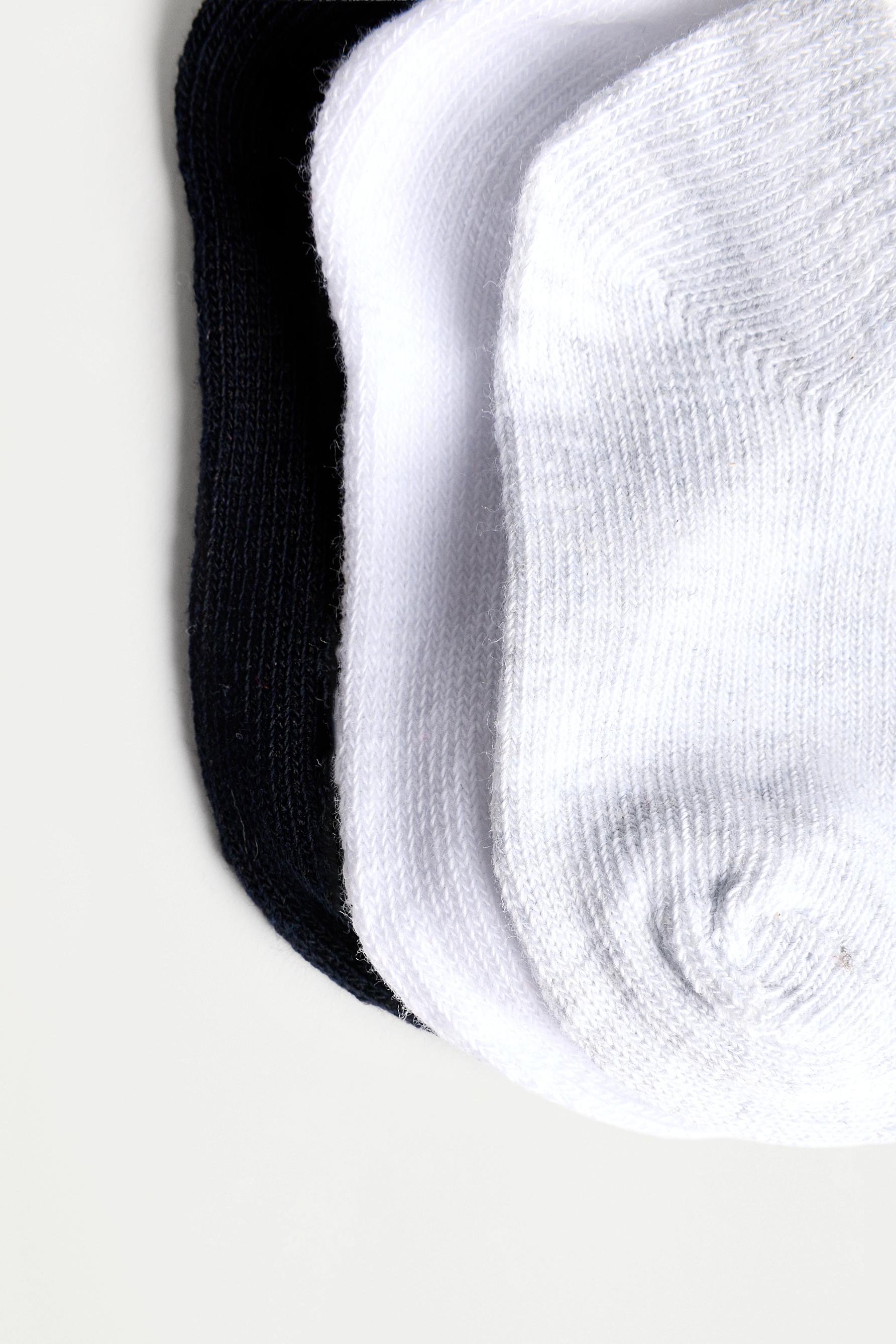 Ankle socks (Pack 10) — WHITE/GREY
