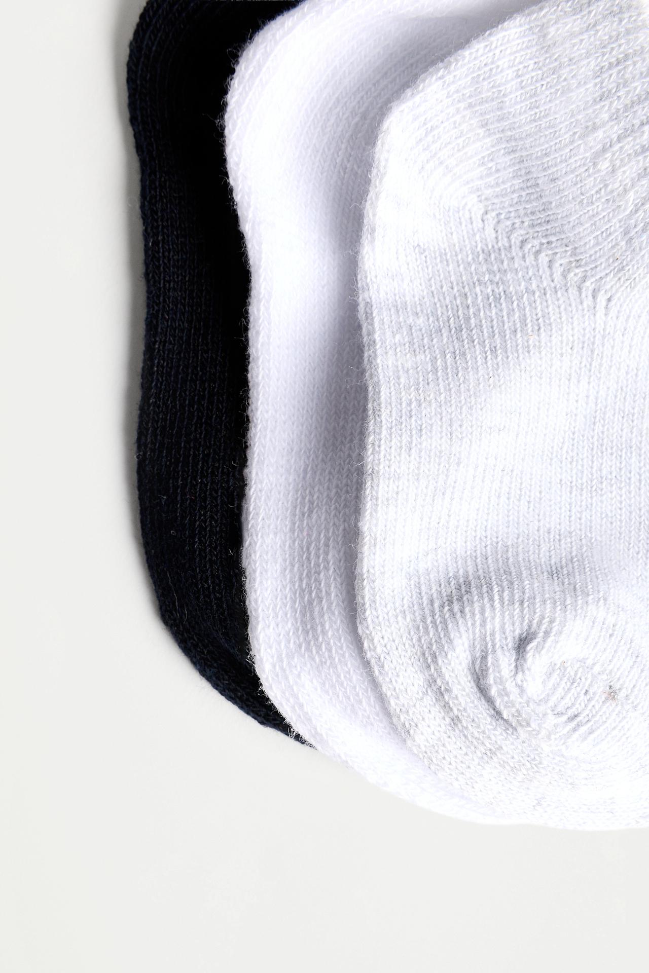 Ankle socks (Pack 10) — WHITE/GREY