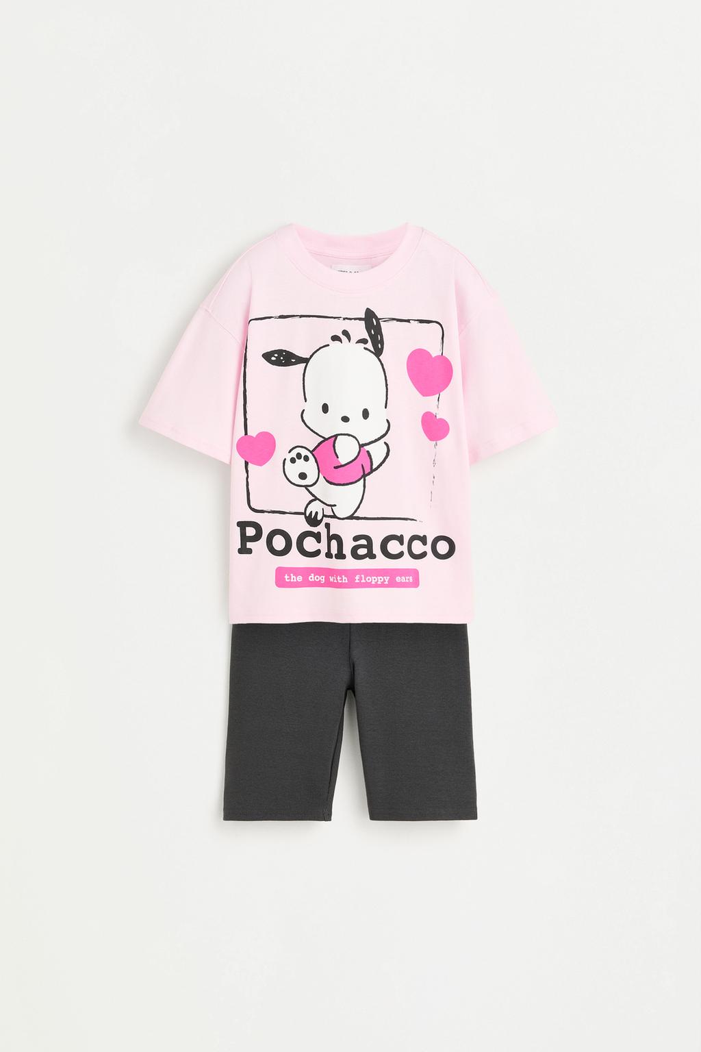 Pochacco ©SANRIO T-shirt and cycling leggings co-ord – Lefties – صورة المنتج