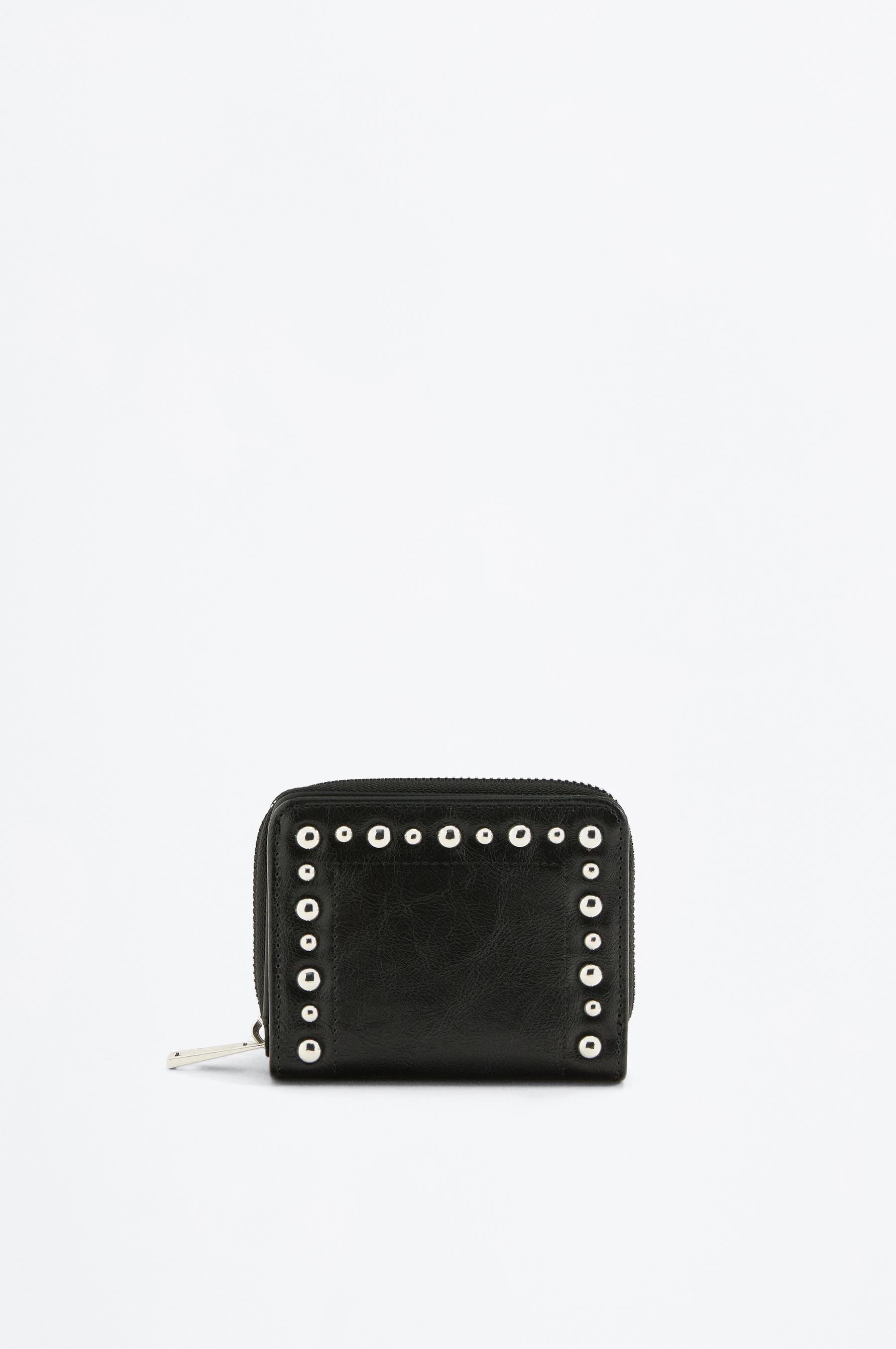 Studded Wallet — BLACK