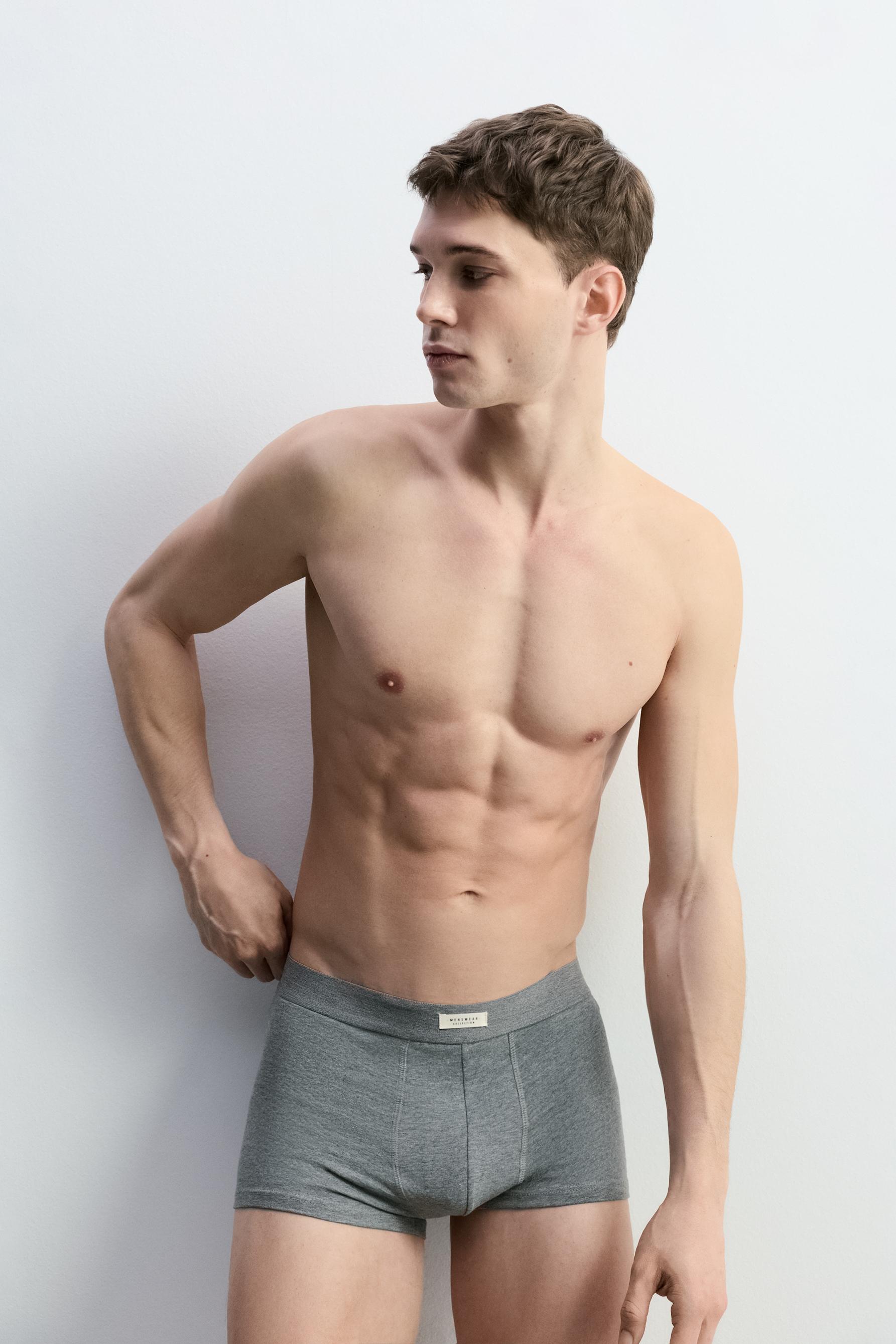 Basic Boxers (3-Pack) — GREY MARL