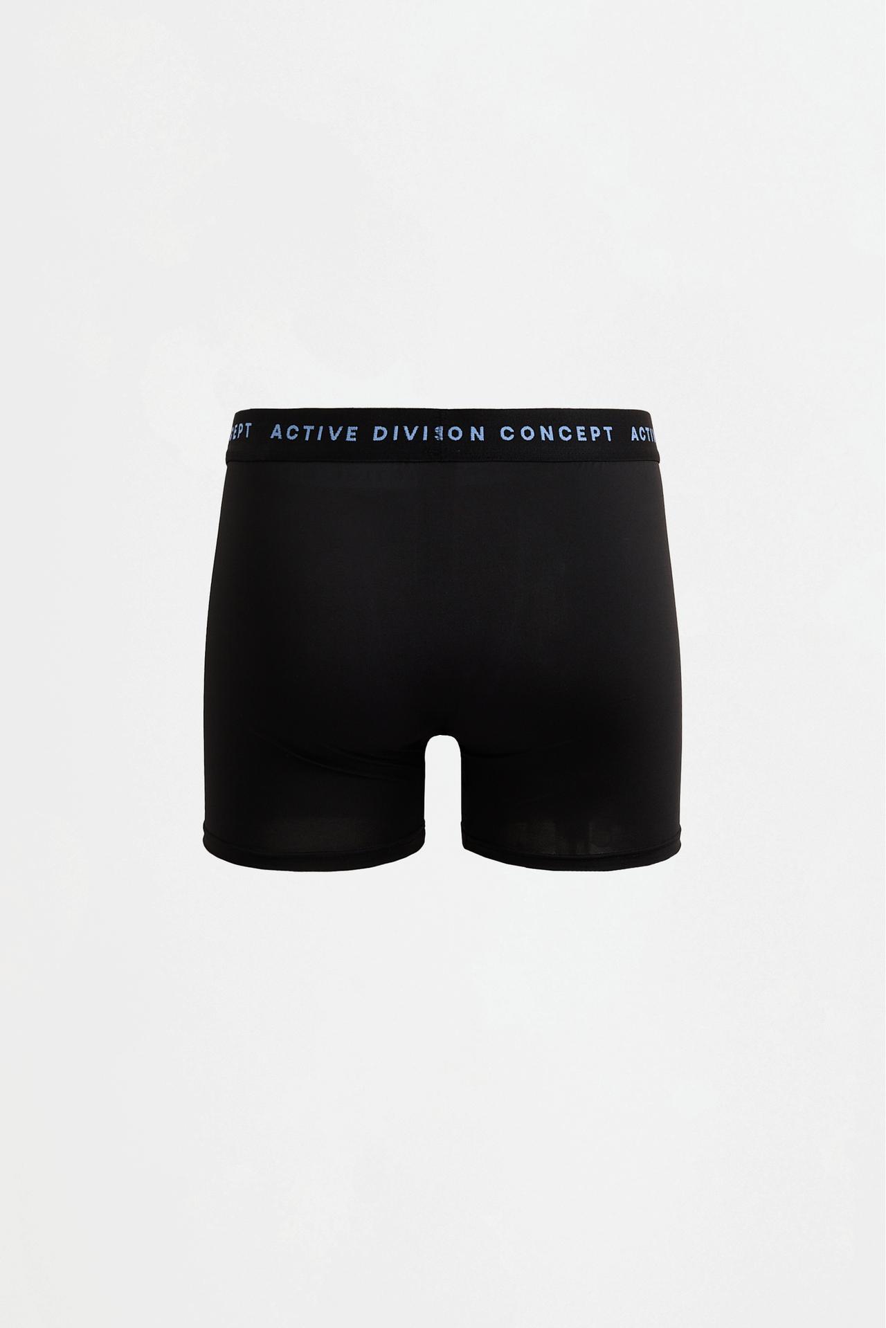 Athletic Long Boxers 3-Pack — BLACK/SILVER