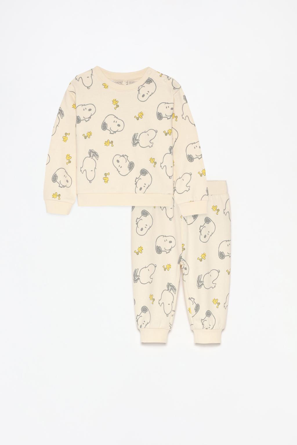 Snoopy Peanuts™ sweatshirt ve pantolon iki parçalı set