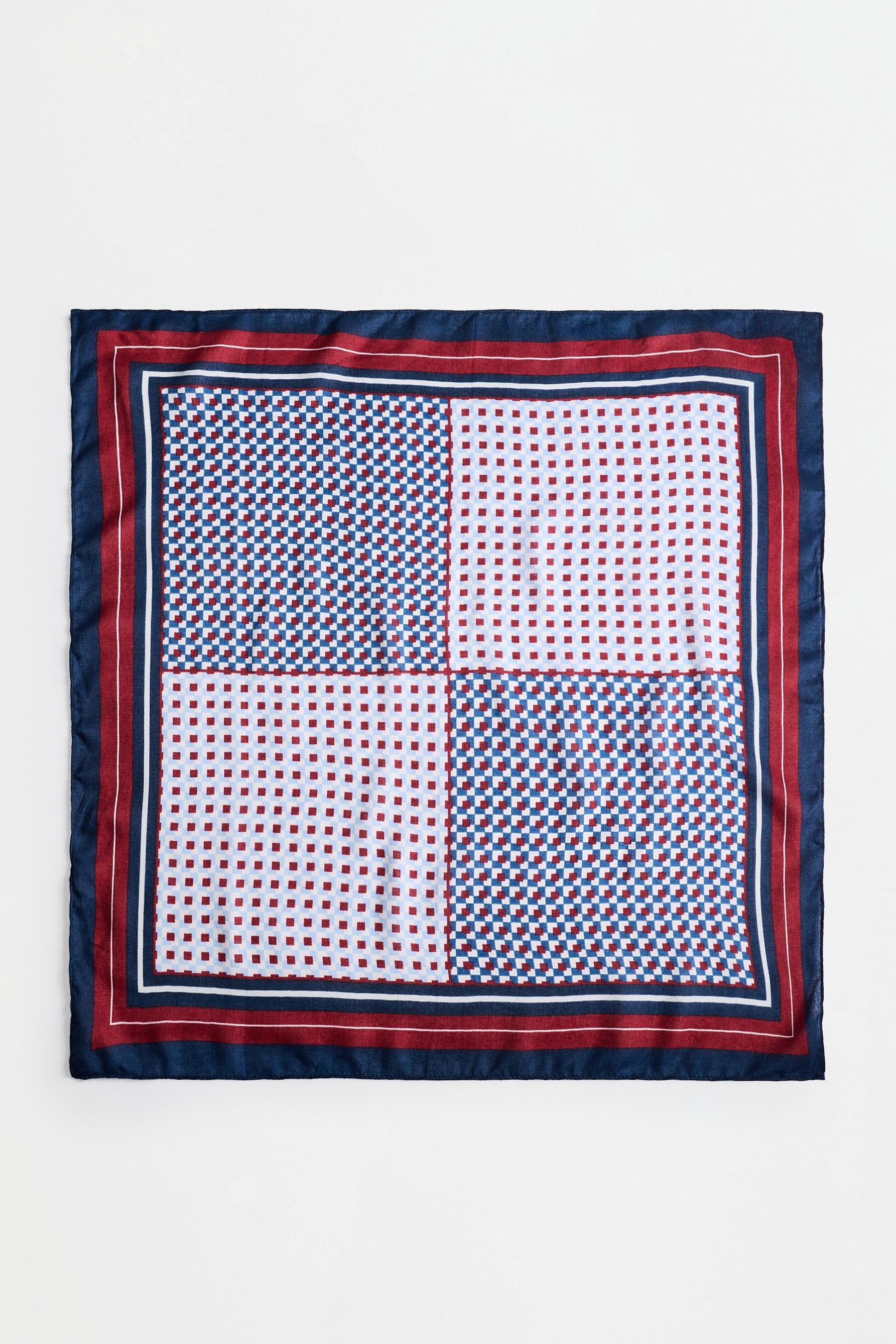 Printed scarf — BLUE