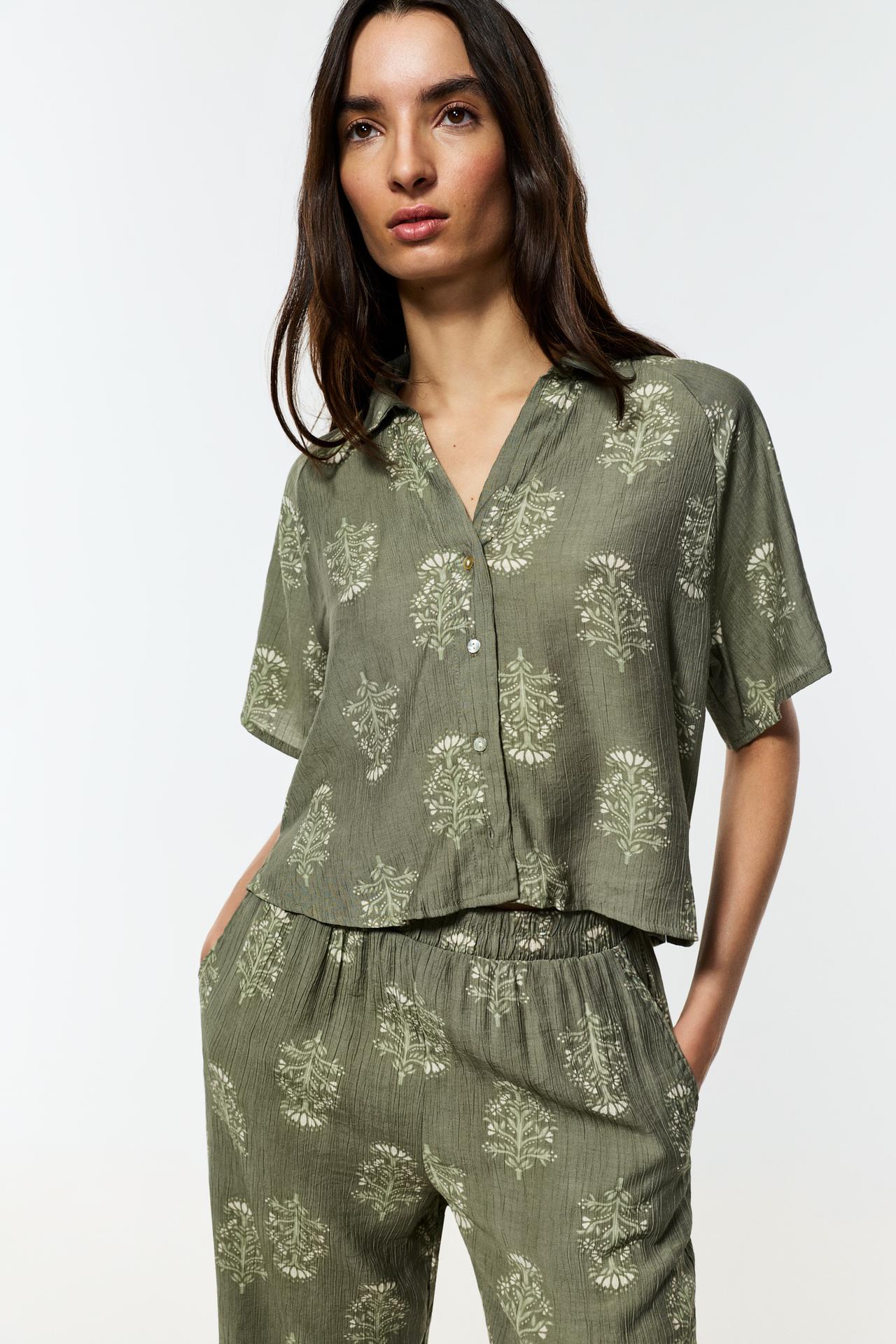 Texture shirt — MEDIUM GREEN