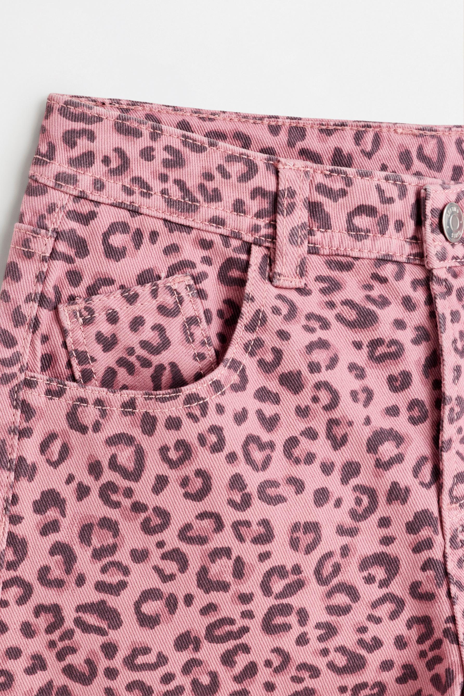 Animal print jeans — PALE PINK