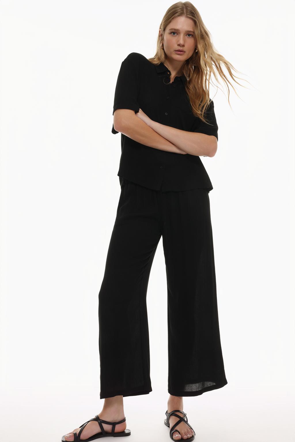 Textured trousers