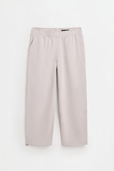 Interlock baggy trousers — PALE GREY 6