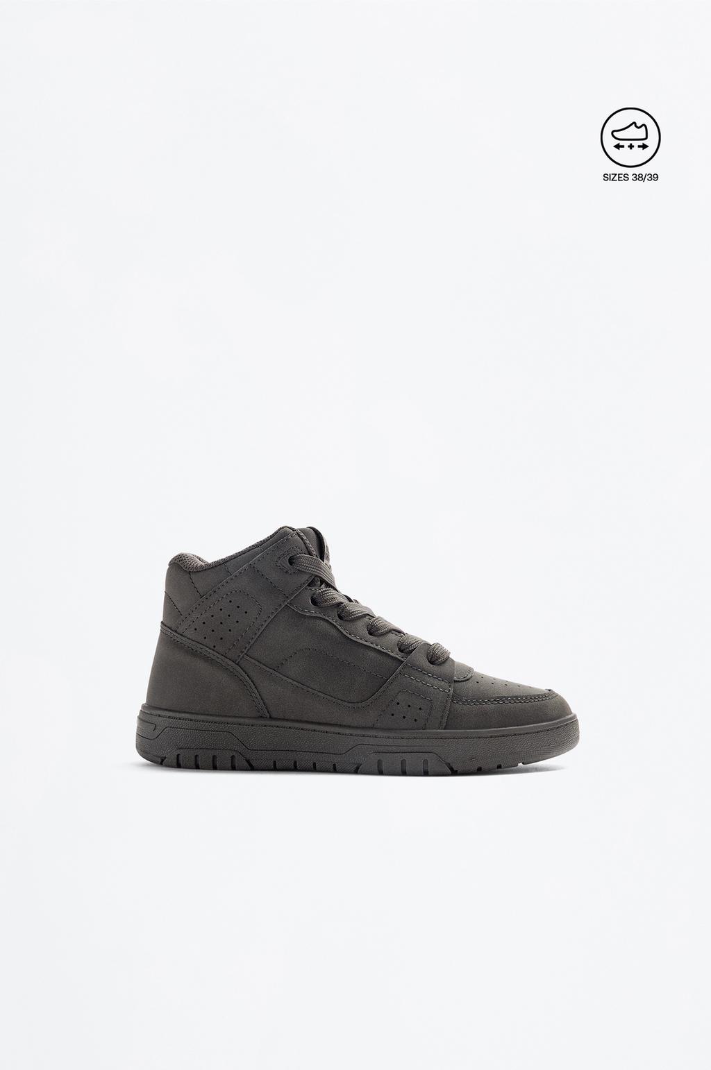 Solid Color Street Ankle Sneaker